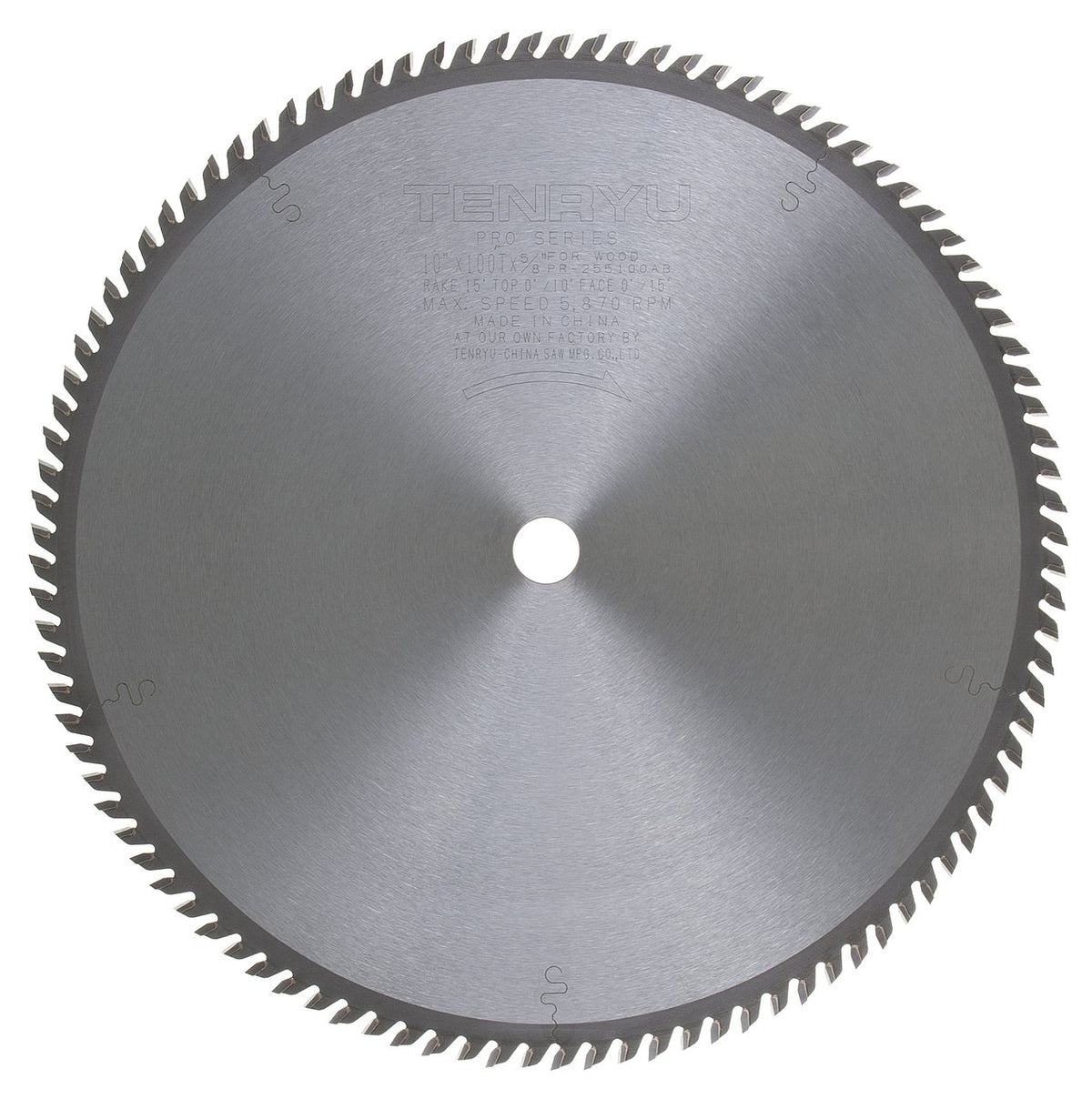 Tenryu PR-255100AB: 10" x 100 Tooth Pro Series Saw Blade