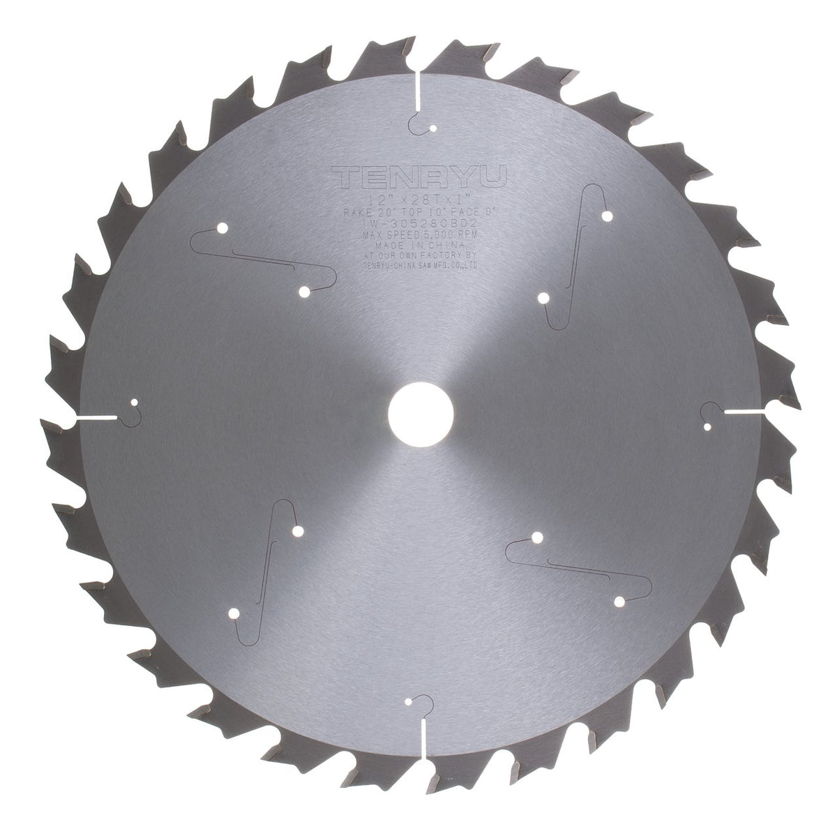 Tenryu IW-30528CBD2: 12" x 28 Tooth Industrial Table Saw Blade