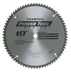 Tenryu PT-25572A: 10" x 72 Tooth Power Tool Miter Saw Blade