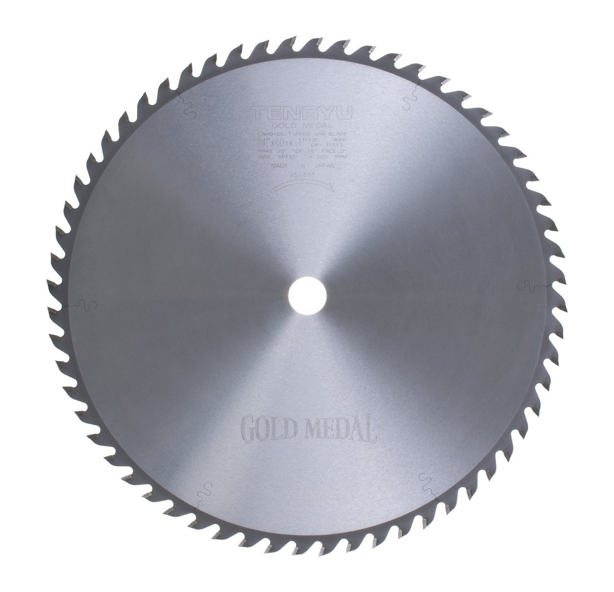 Tenryu GM-35560: 14" x 60 Tooth Gold Medal Table Saw Blade