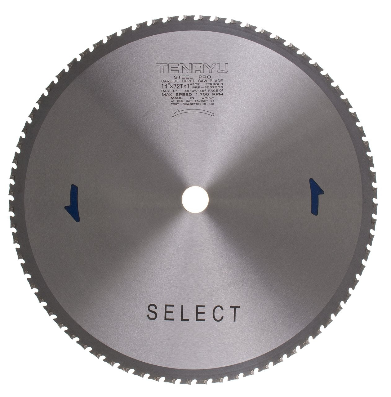 Tenryu PRF-35572DS: 14" x 72 Tooth Steel-Pro Steel Cutting Blade