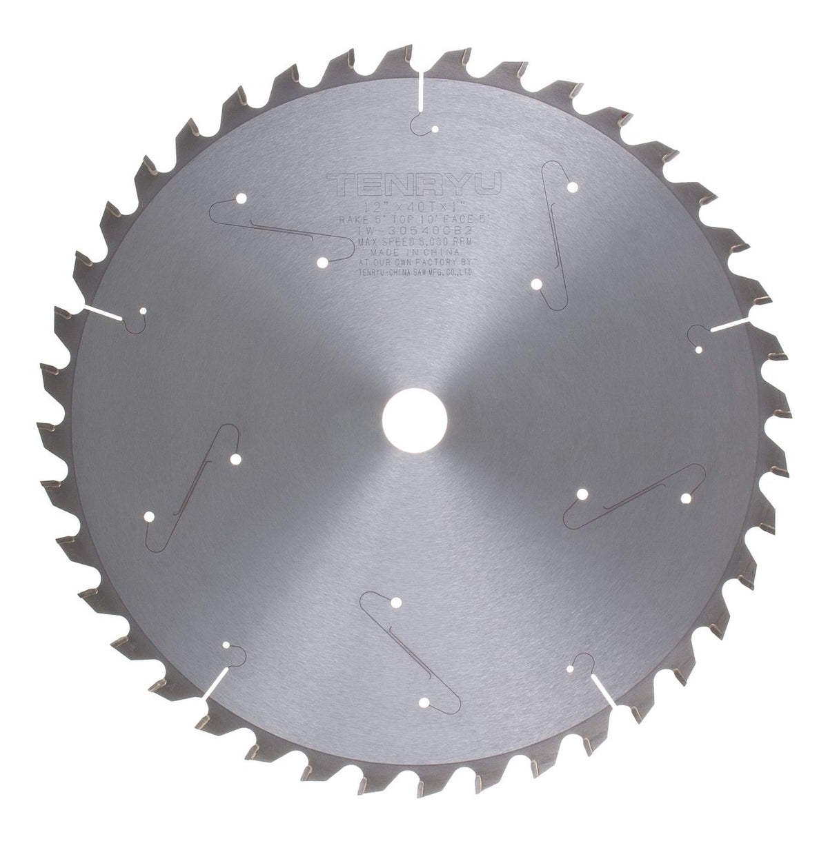 Tenryu IW-30540CB2: 12" x 40 Tooth Industrial Miter Saw Blade