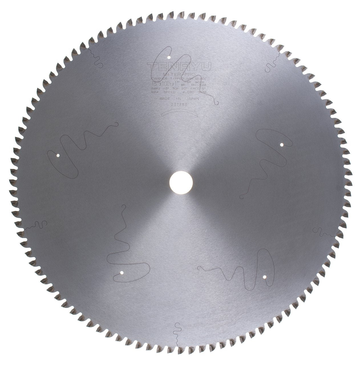 Tenryu MP-380100CB: 15" x 100 Tooth Miter-Pro Miter Saw Blade