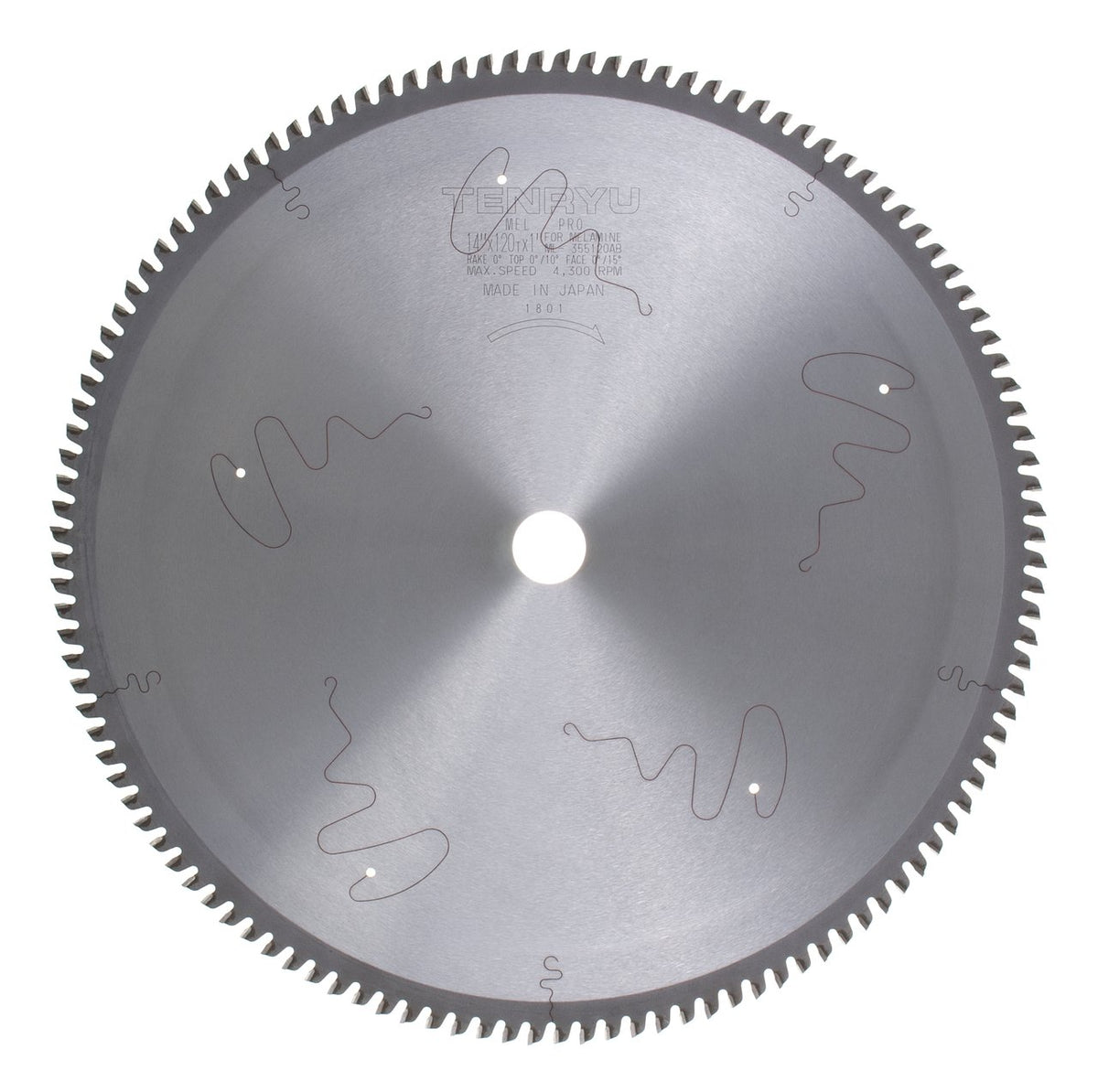 Tenryu ML-355120AB: 14" x 120 Tooth Mel-Pro Melamine & Laminate Blade