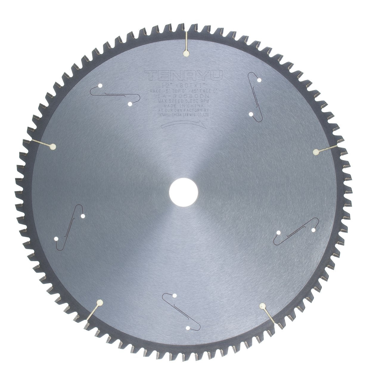 Tenryu IA-30580DN: 12" x 80 Tooth Industrial Non-Ferrous Non-Ferrous Cutting Blade