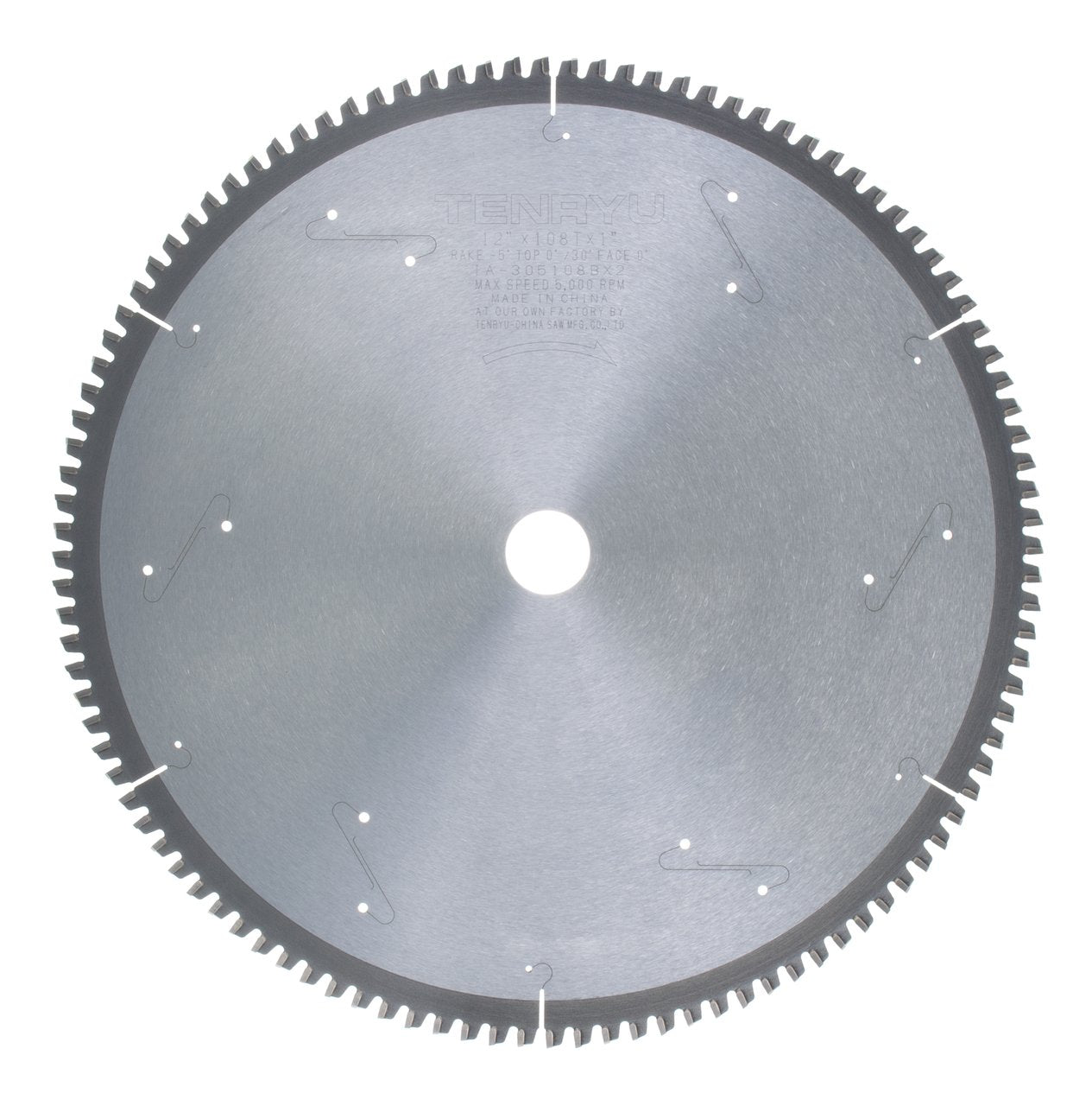 Tenryu IA-305108BX2: 12" x 108 Tooth Industrial Non-Ferrous Non-Ferrous Cutting Blade