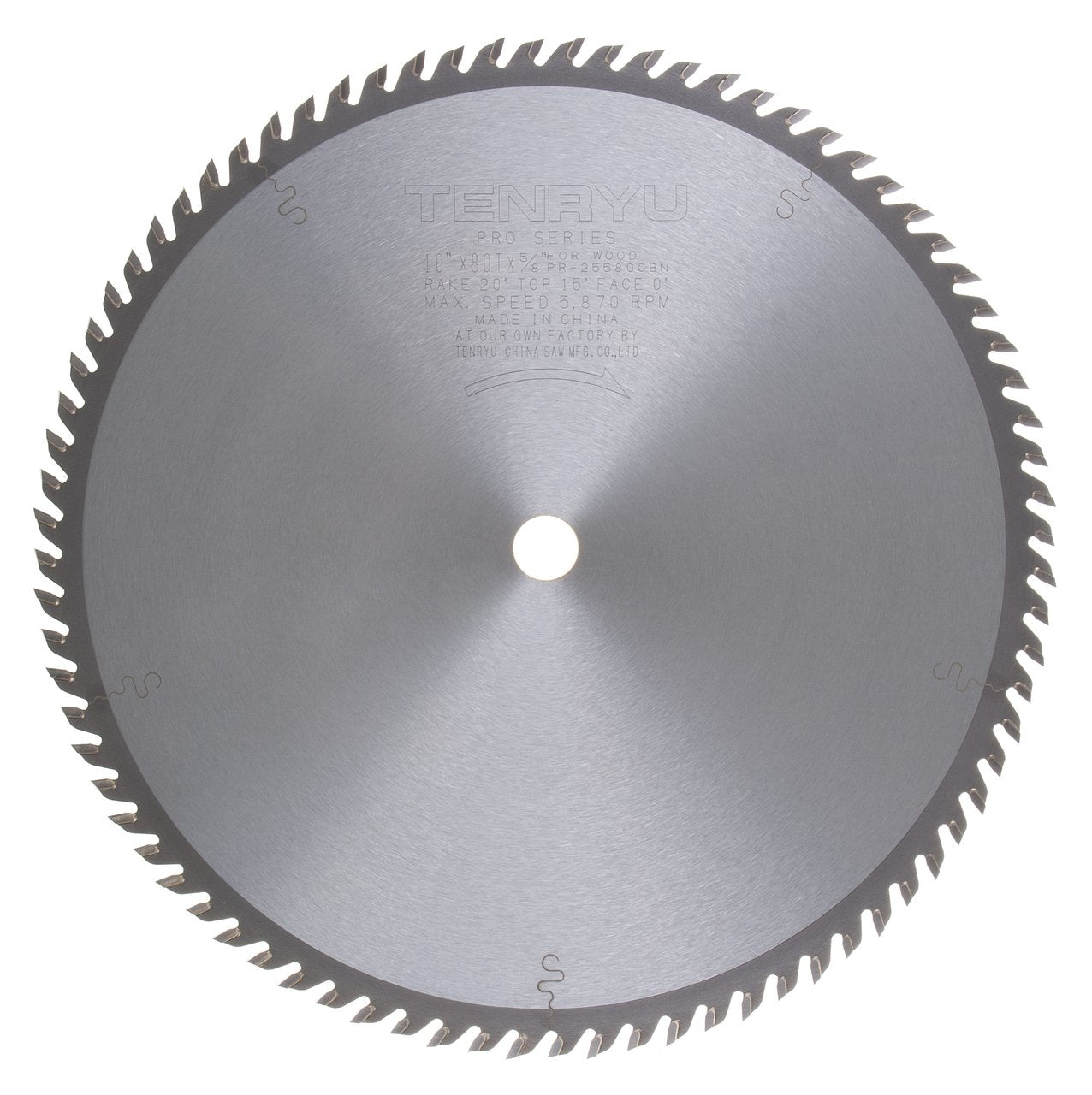Tenryu PR-25580CBN: 10" x 80 Tooth Pro Series Saw Blade