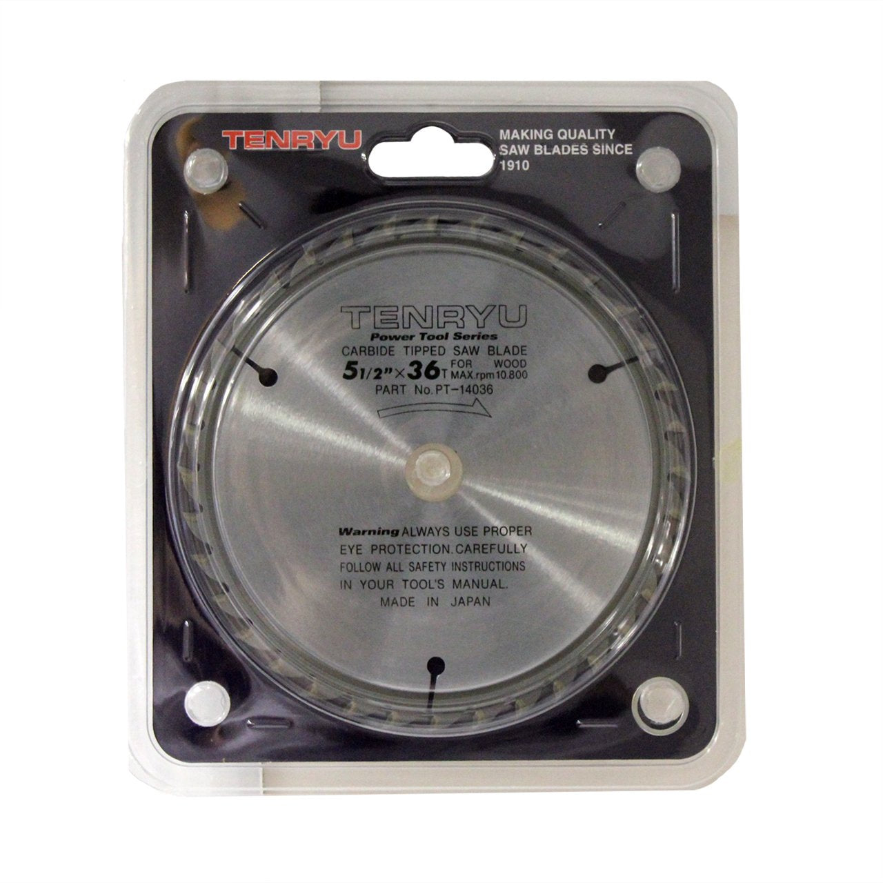 Tenryu PT-14036: 5-1/2" x 36 Tooth Power Tool Saw Blade - image 2