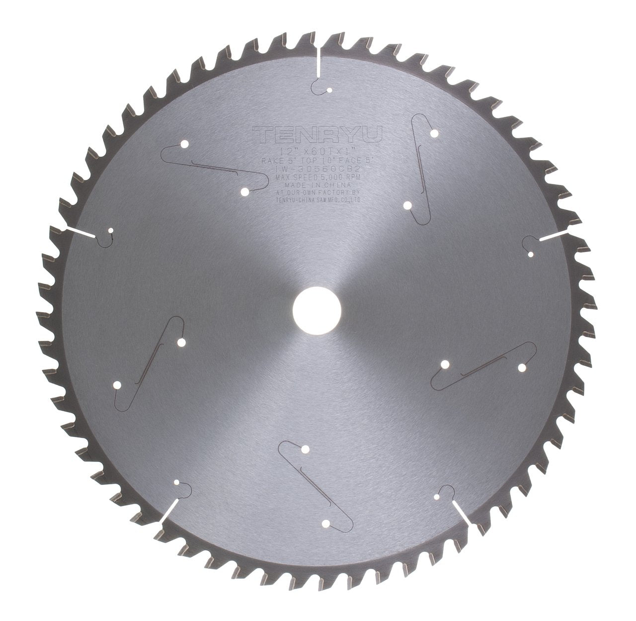 Tenryu IW-30560CB2: 12" x 60 Tooth Industrial Miter Saw Blade