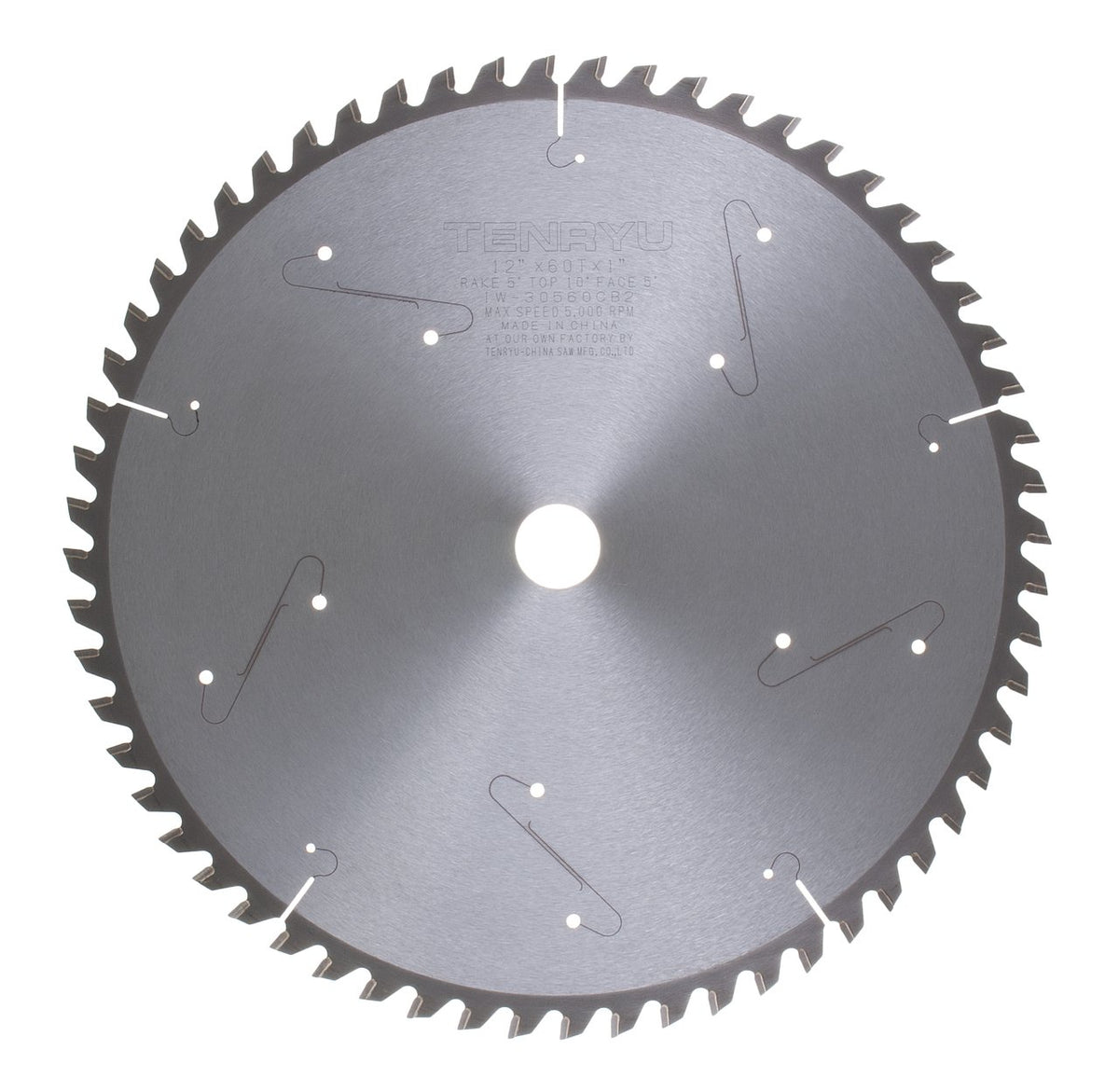 Tenryu IW-30560CB2: 12" x 60 Tooth Industrial Miter Saw Blade