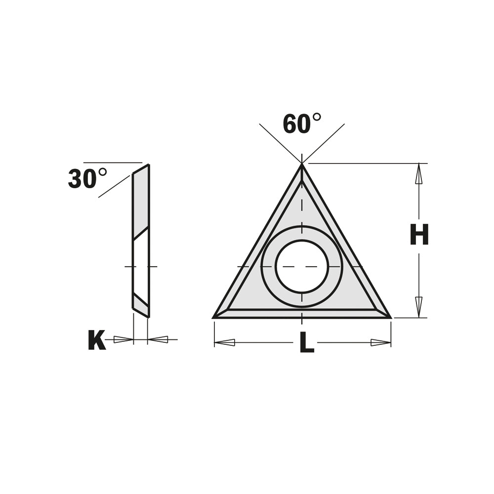 CMT 790.220.02 REV. THROWAWAY KNIFE CARBIDE 7/8''x3/4''x3/32''