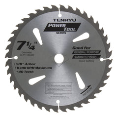 Tenryu PT-18540B: 7-1/4" x 40 Tooth Power Tool Saw Blade