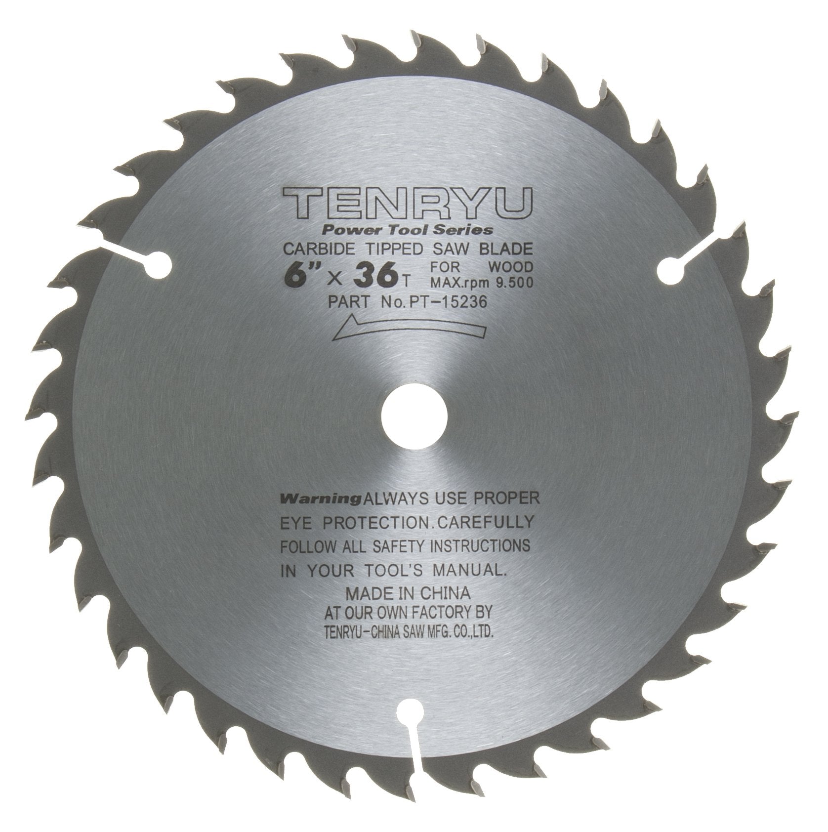 Tenryu PT-15236: 6" x 36 Tooth Power Tool Saw Blade