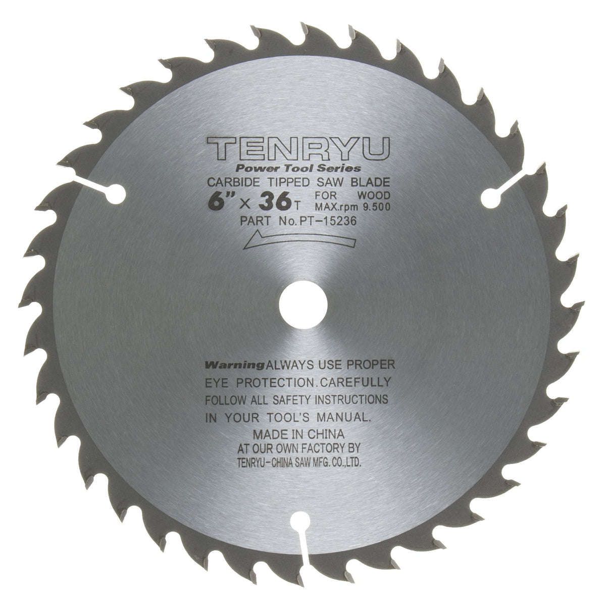 Tenryu PT-15236: 6" x 36 Tooth Power Tool Saw Blade