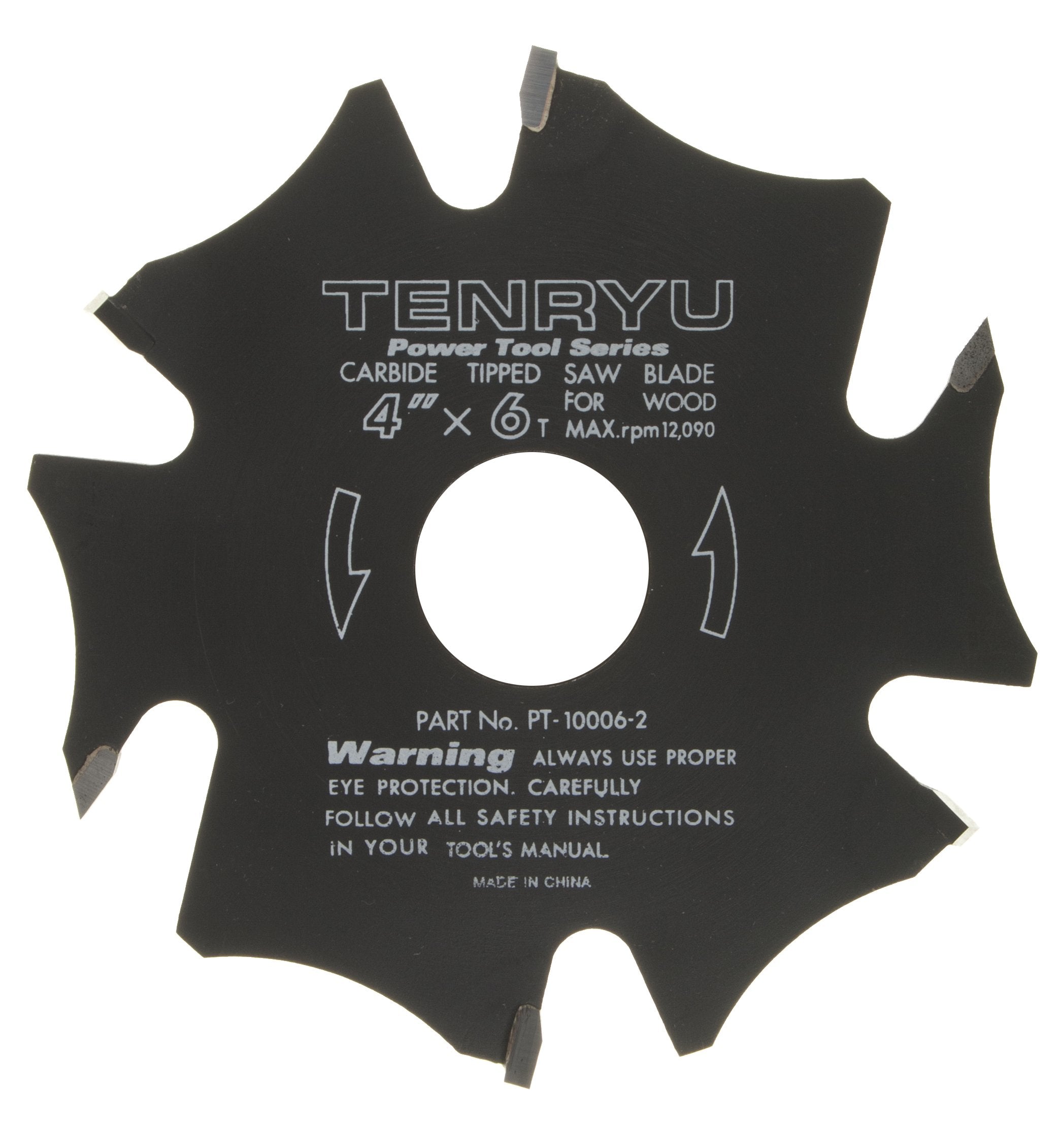 Tenryu PT-10006-2: 4" x 6 Tooth Power Tool Biscuit Joiner Blade