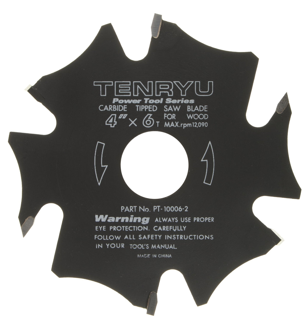 Tenryu PT-10006-2: 4" x 6 Tooth Power Tool Biscuit Joiner Blade