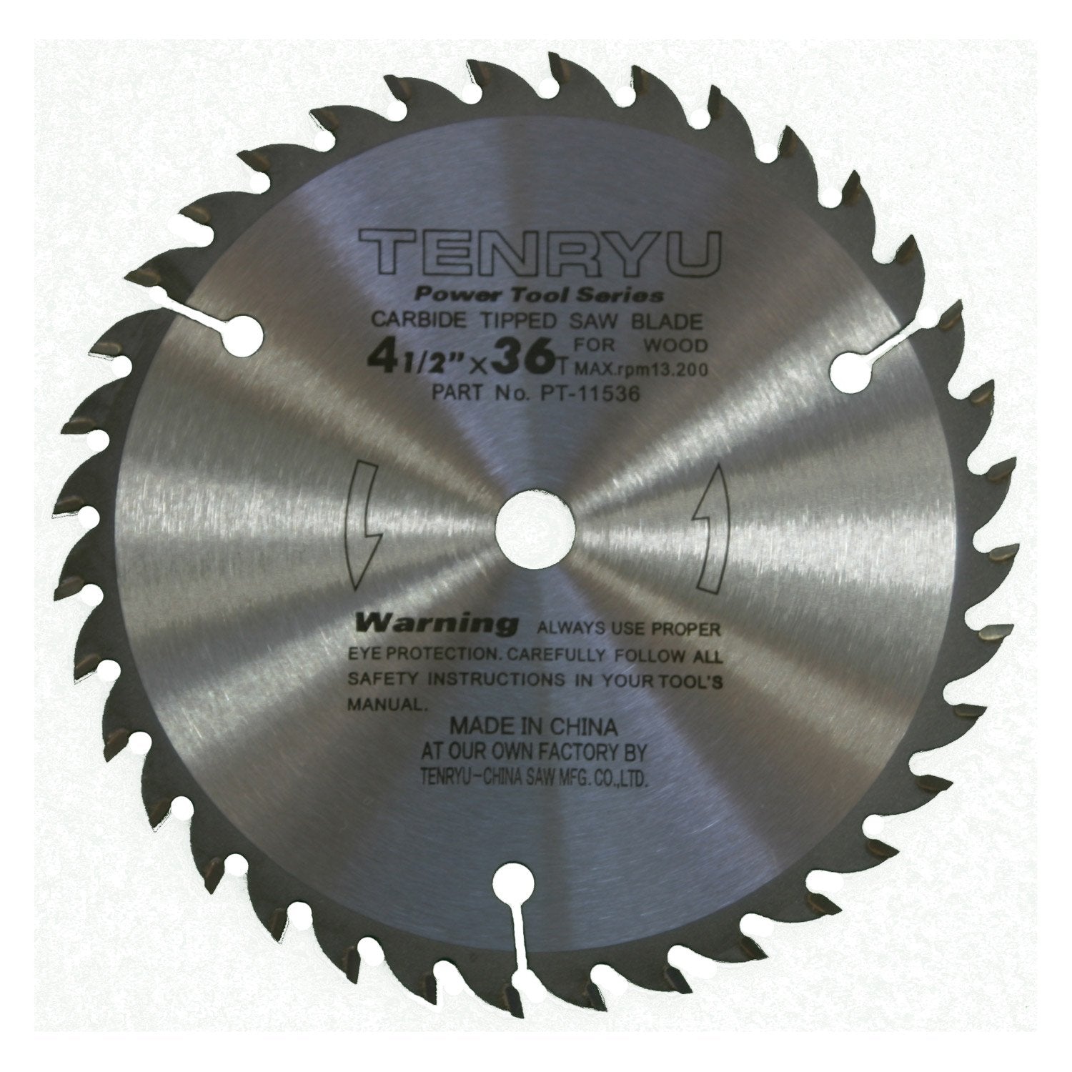 Tenryu PT-11536: 4-1/2" x 36 Tooth Power Tool Saw Blade