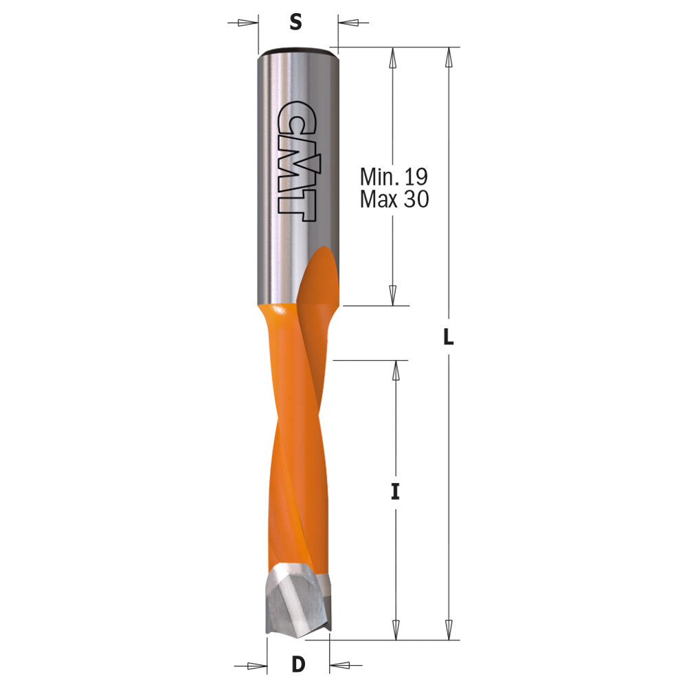 CMT 311.120.41 DOWEL DRILL 12x35x70mm RH