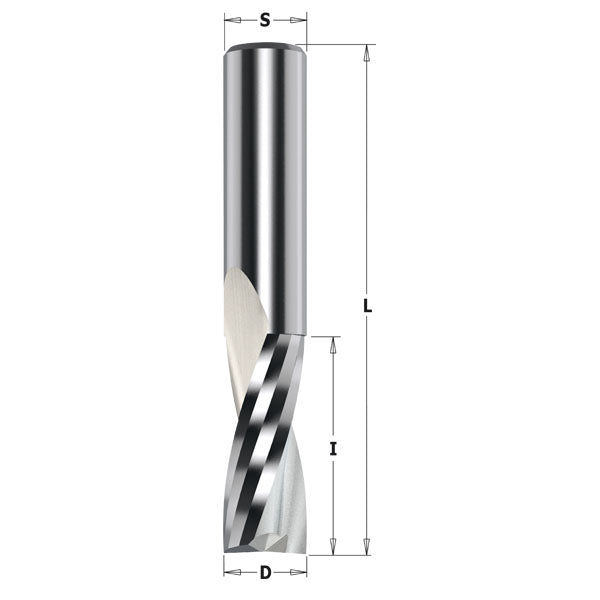 CMT 191.506.11 SOLID CARBIDE UPCUT SPIRAL BIT 1/2”x1-1/2”x3-1/2” S=1/2”  RH