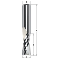 CMT 191.506.11 SOLID CARBIDE UPCUT SPIRAL BIT 1/2”x1-1/2”x3-1/2” S=1/2”  RH