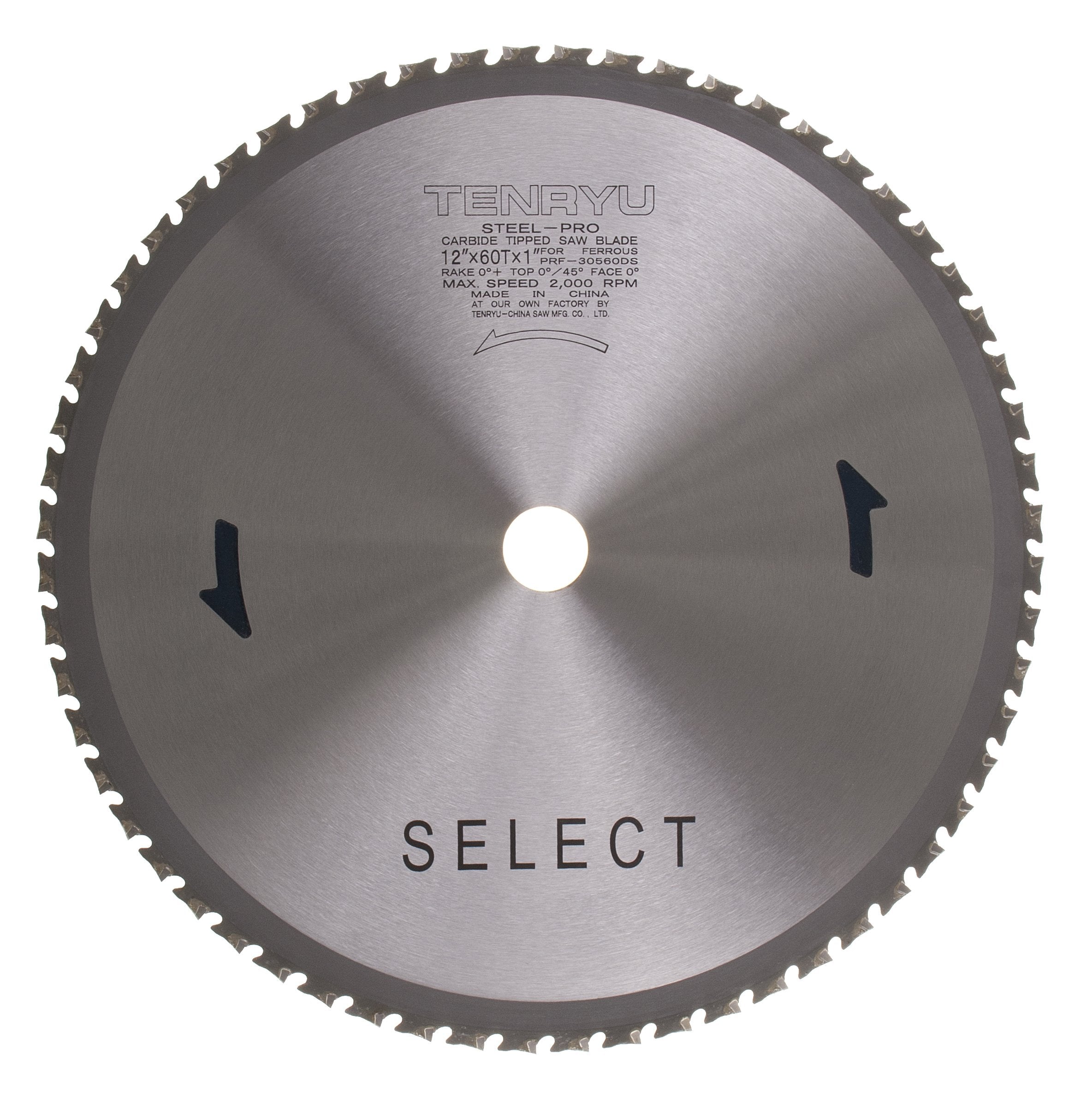 Tenryu PRF-30560DS: 12" x 60 Tooth Steel-Pro Steel Cutting Blade
