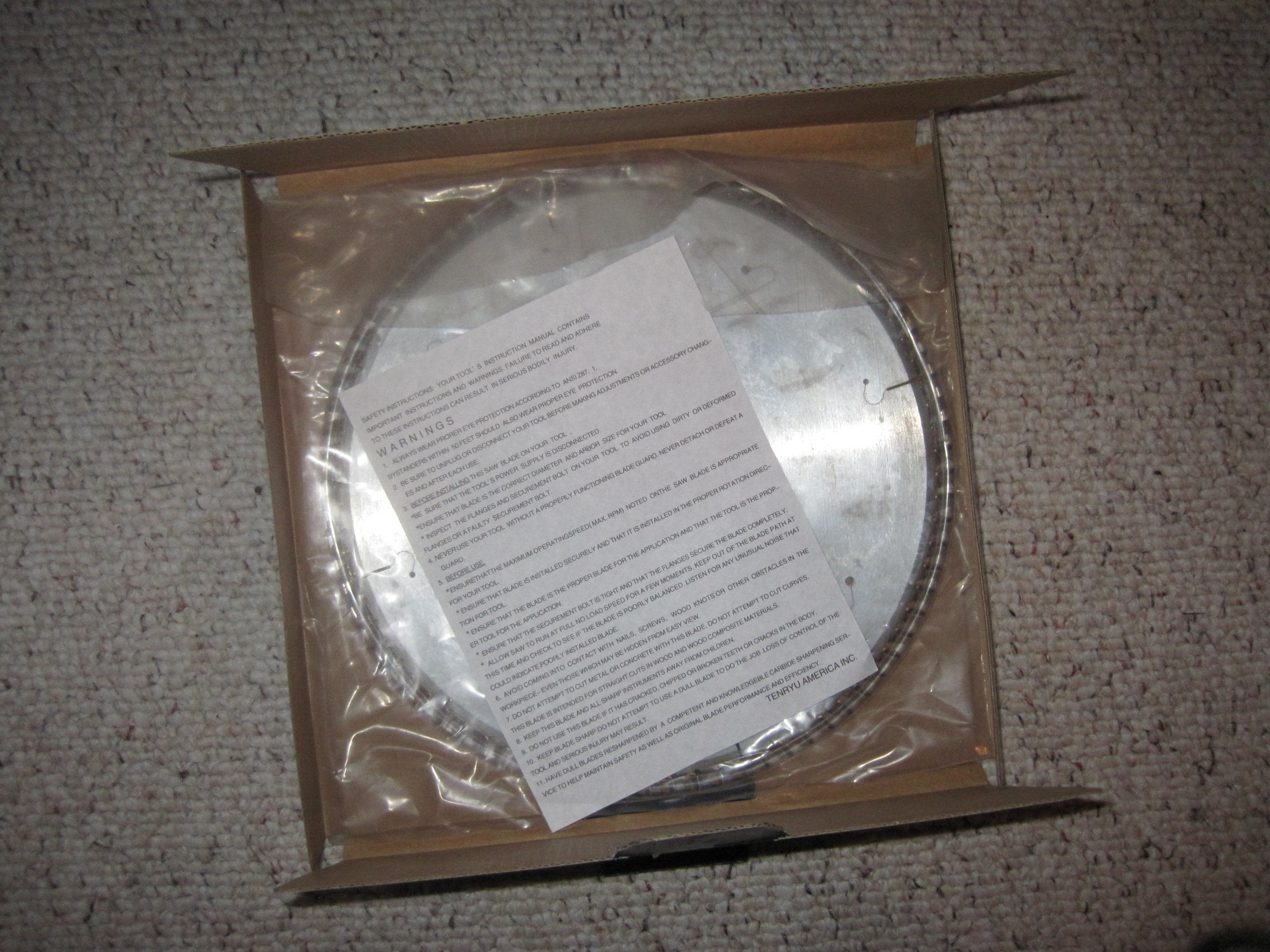 Tenryu IW-25580CB1: 10" x 80 Tooth Industrial Miter Saw Blade - image 4