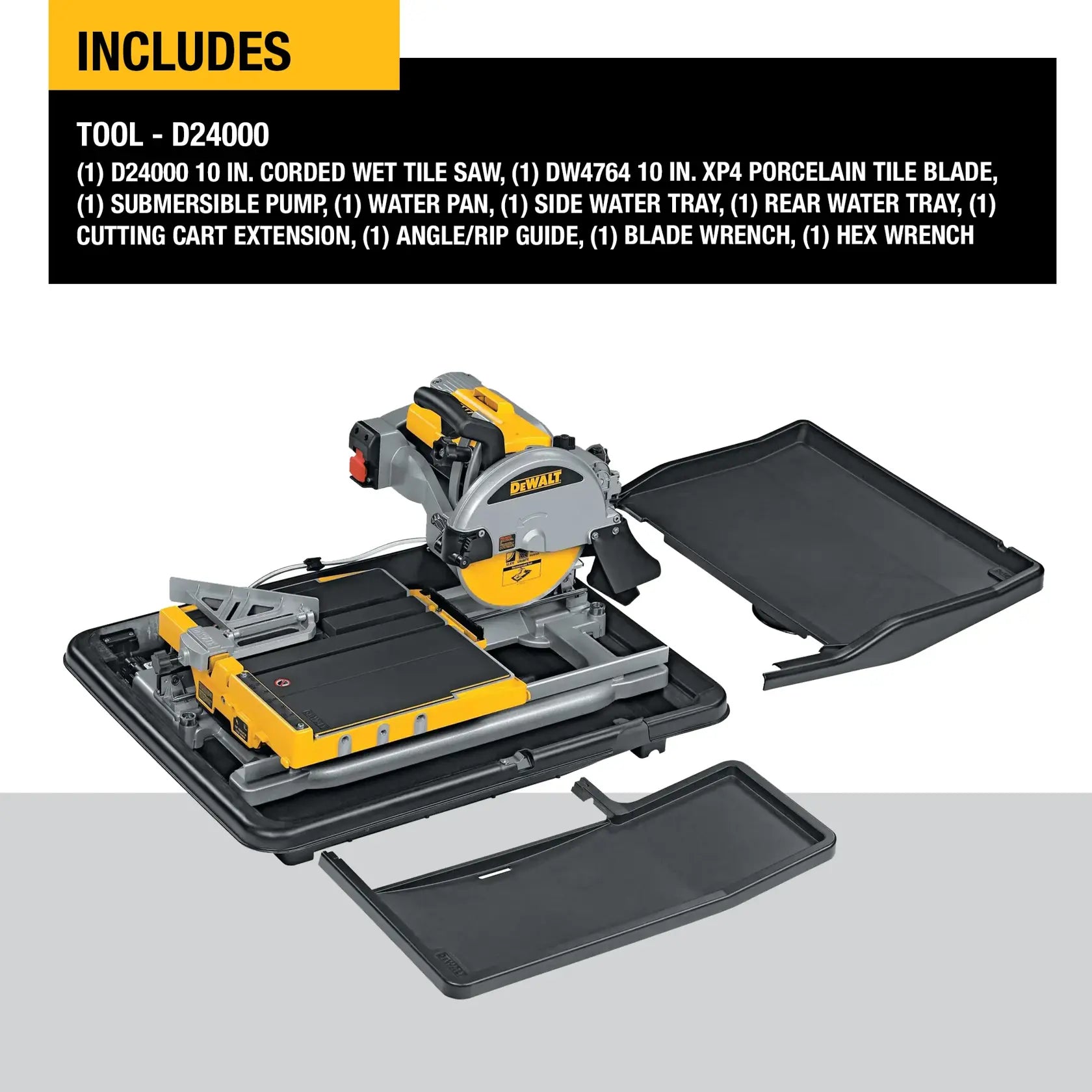DeWalt D24000 10" Heavy-Duty Wet Tile Saw - image 5