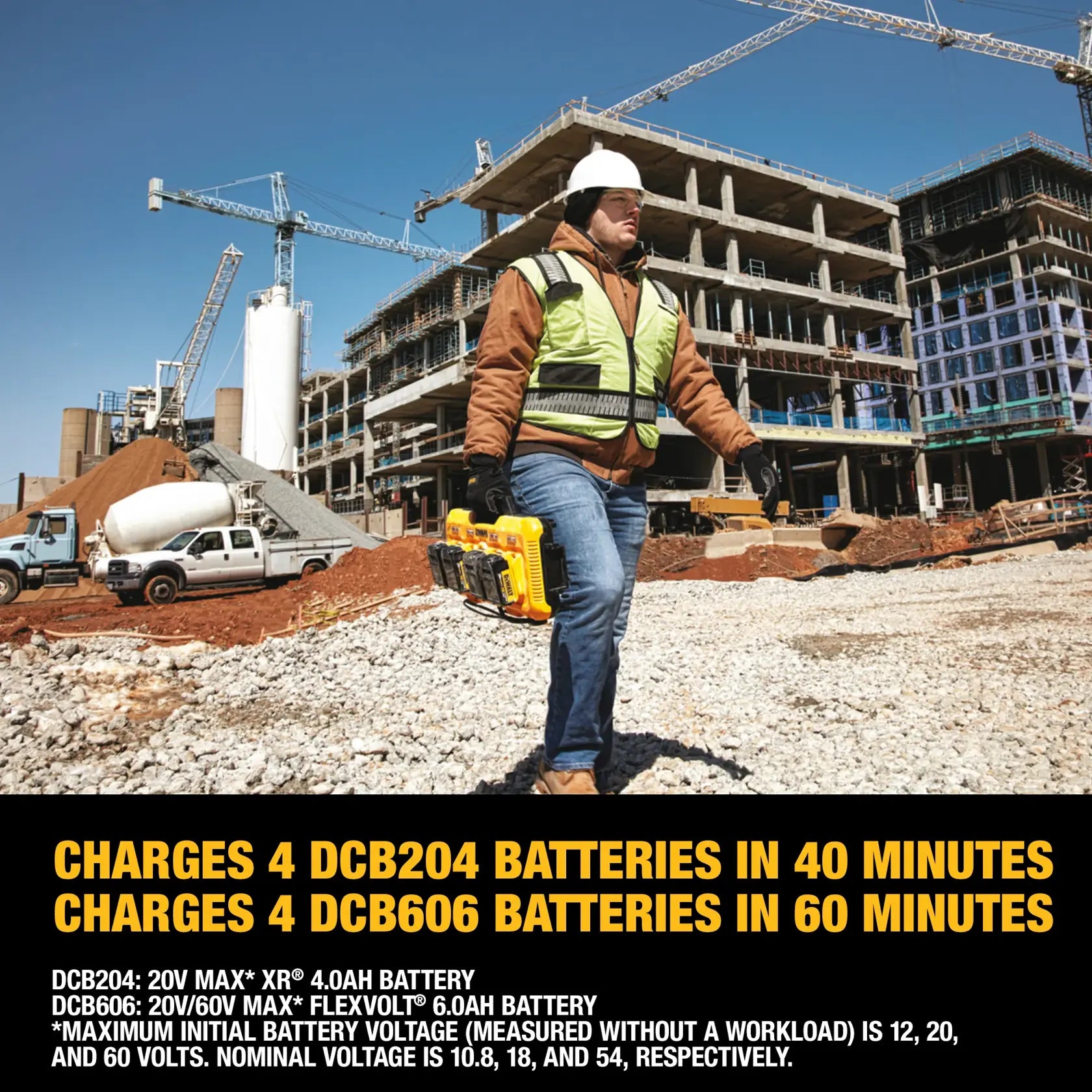 DeWalt DCB104 12V/ 20V/ 60V MAX Multiport Simultaneous Fast Charger - image 7