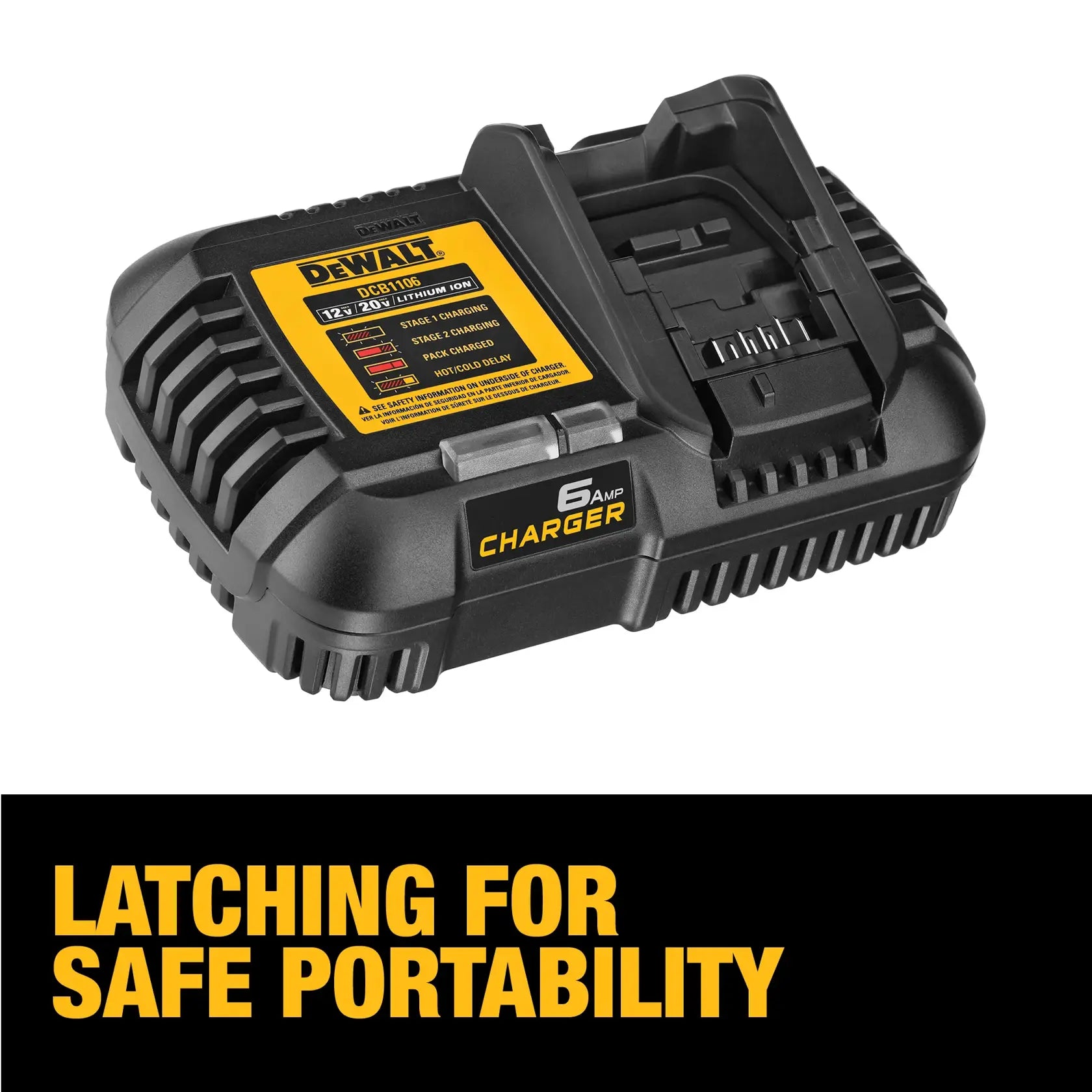 DeWalt DCB1106 12V MAX/20V MAX FLEXVOLT 6 Amp Charger - image 4