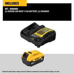 DeWalt DCB205C 20V MAX 5Ah Starter Kit - image 2
