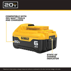 DeWalt DCB206-2 20V MAX 6Ah Battery (2 Pk) - image 2