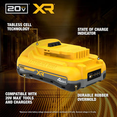 DeWalt DCB2104C 20V MAX XR 4Ah Battery + Charger Kit - image 3