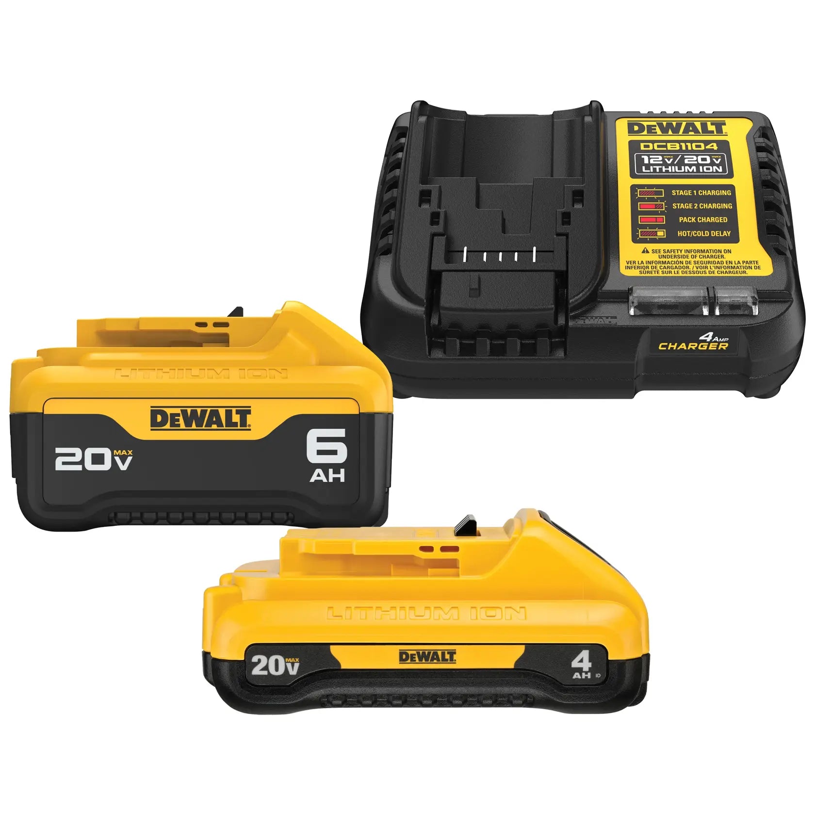 DeWalt DCB2460C 20V MAX 4 Ah and 6 Ah Battery & Charger Kit - image 1