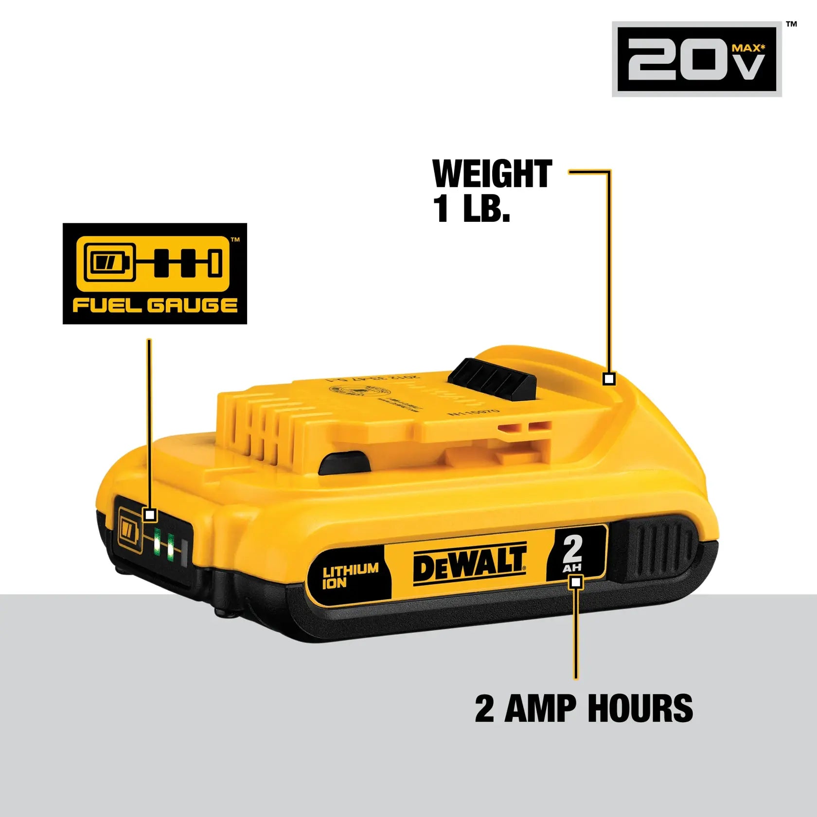 DeWalt DCB324-4 20V MAX Lithium-Ion 2.0Ah Battery (2 -Pack) and 20V MAX Lithium-Ion 4.0Ah Battery (2 -Pack) - image 5