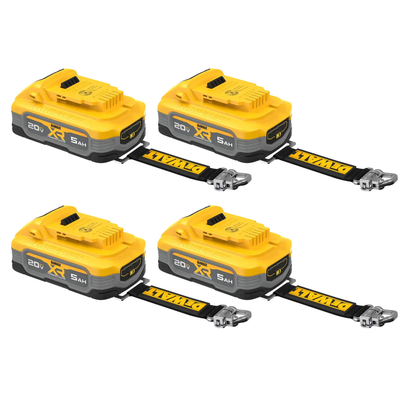 DeWalt DCBP520LR-4 20V MAX XR 5Ah Lanyard Ready Battery (4 Pk) - image 1