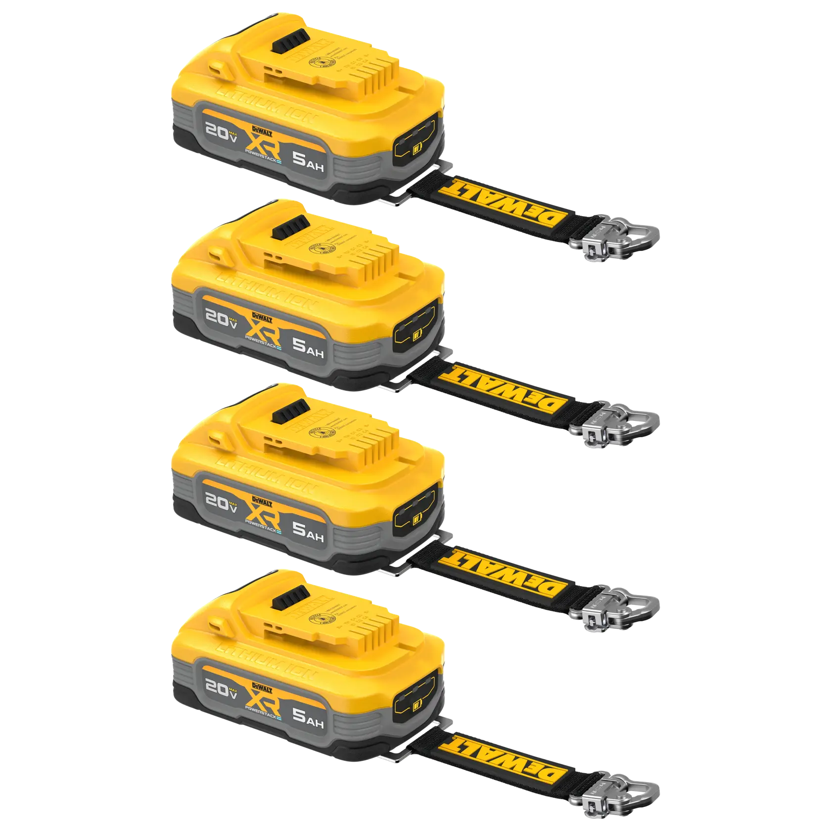 DeWalt DCBP520LR-4 20V MAX XR 5Ah Lanyard Ready Battery (4 Pk) - image 2