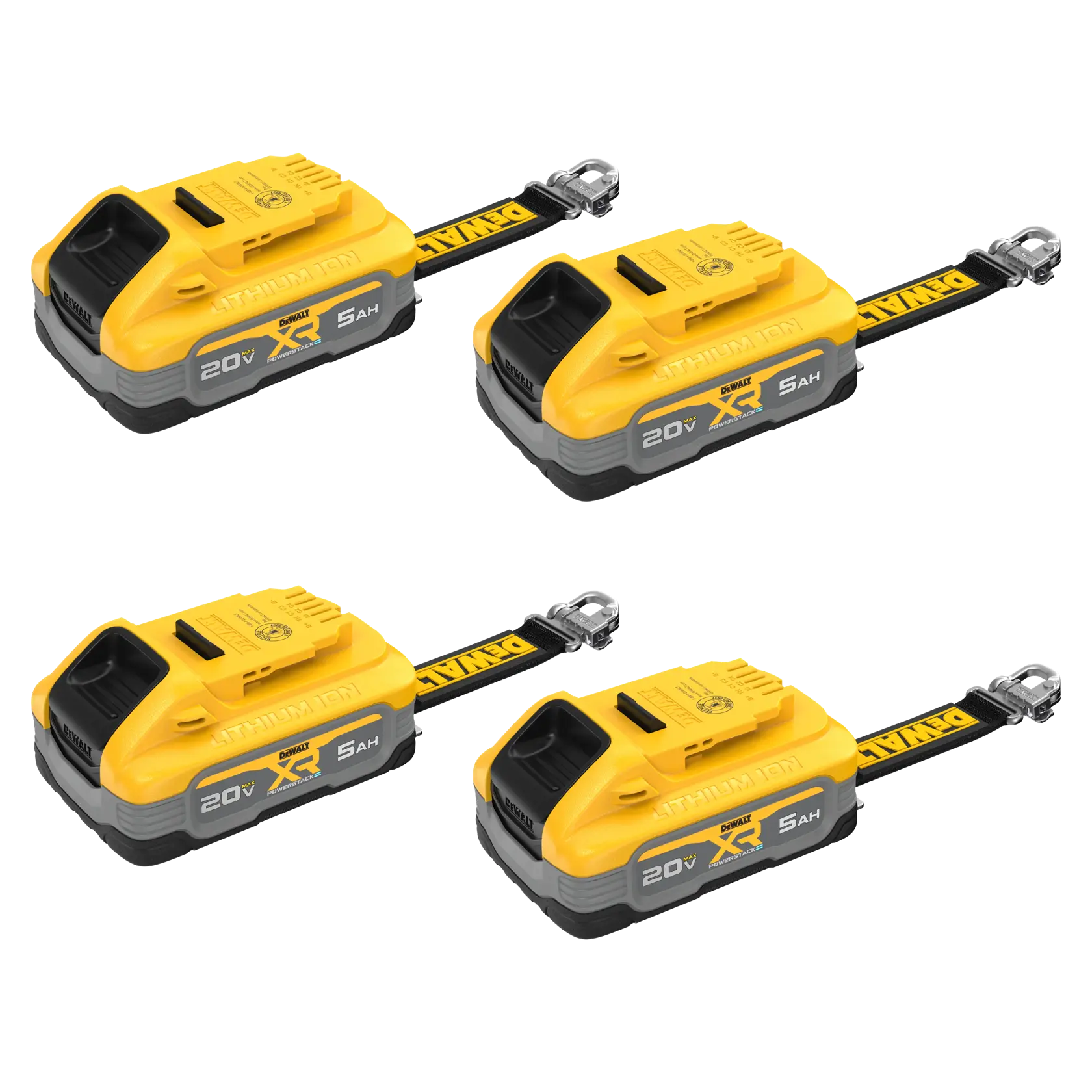 DeWalt DCBP520LR-4 20V MAX XR 5Ah Lanyard Ready Battery (4 Pk) - image 3
