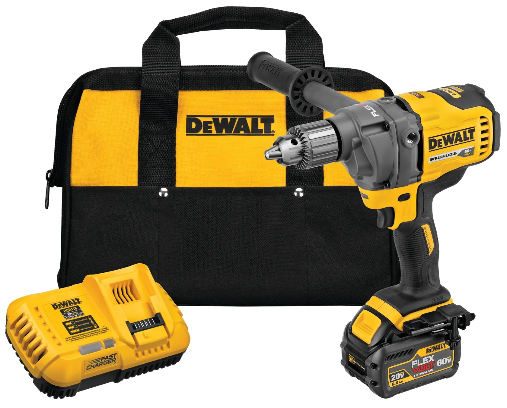 DeWalt DCD130T1 60V MAX Mixer/Drill With E-CLUTCH System Kit - image 1