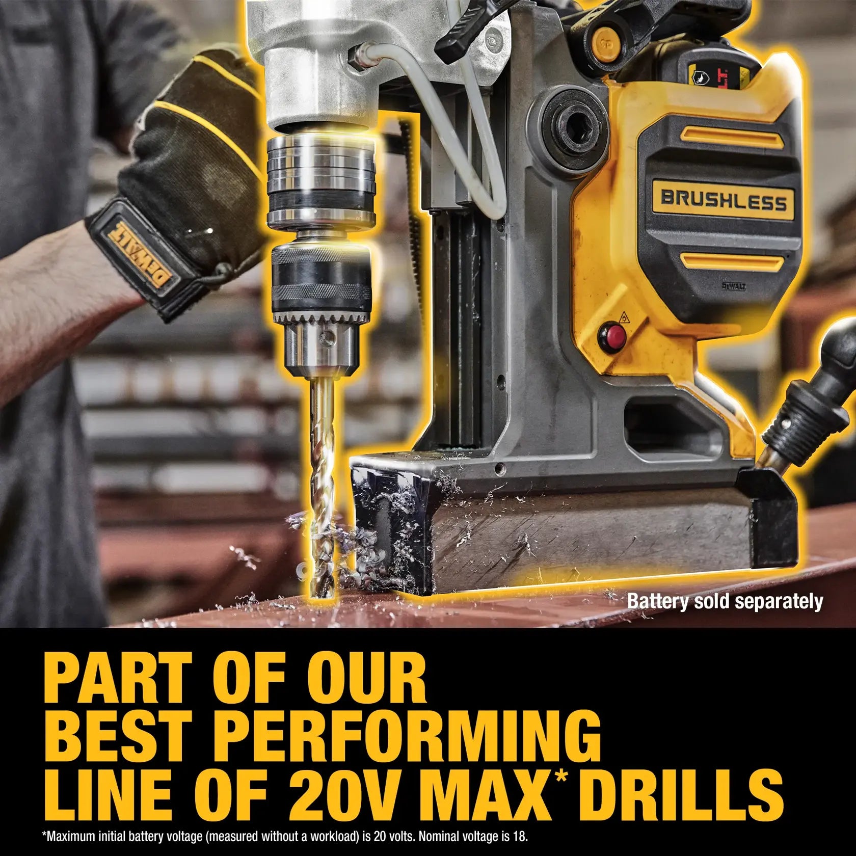 DeWalt DCD1624B 20V MAX XR 2-in Cordless Brushless Magnetic Drill Press (Tool Only) - image 5