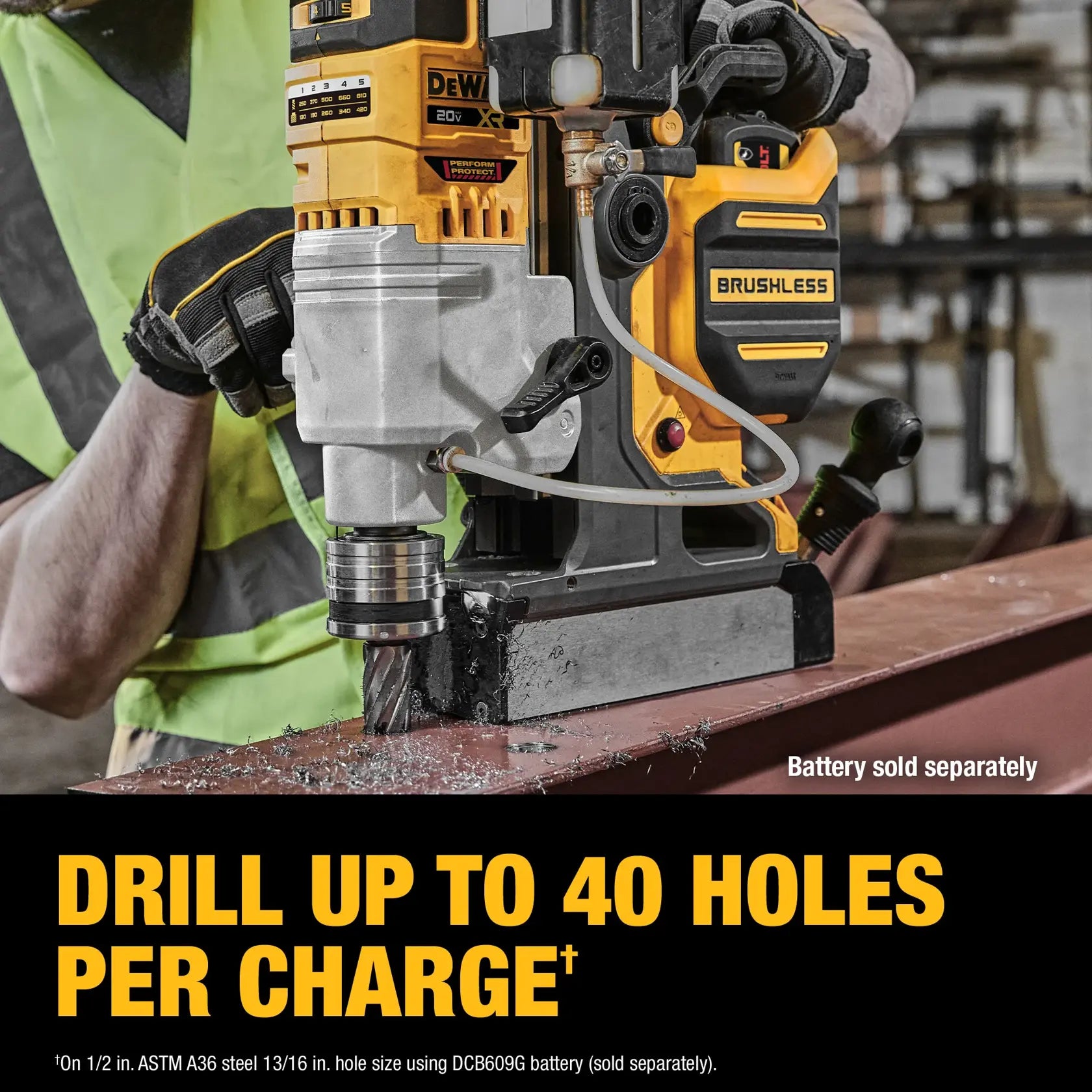 DeWalt DCD1624B 20V MAX XR 2-in Cordless Brushless Magnetic Drill Press (Tool Only) - image 7