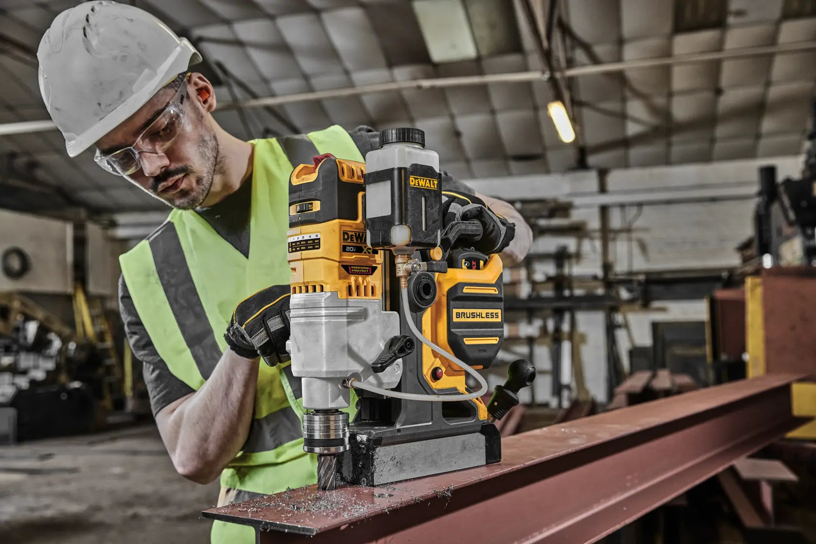 DeWalt DCD1624GX2 20V MAX XR 2-in Cordless Brushless Magnetic Drill Press Kit - image 6
