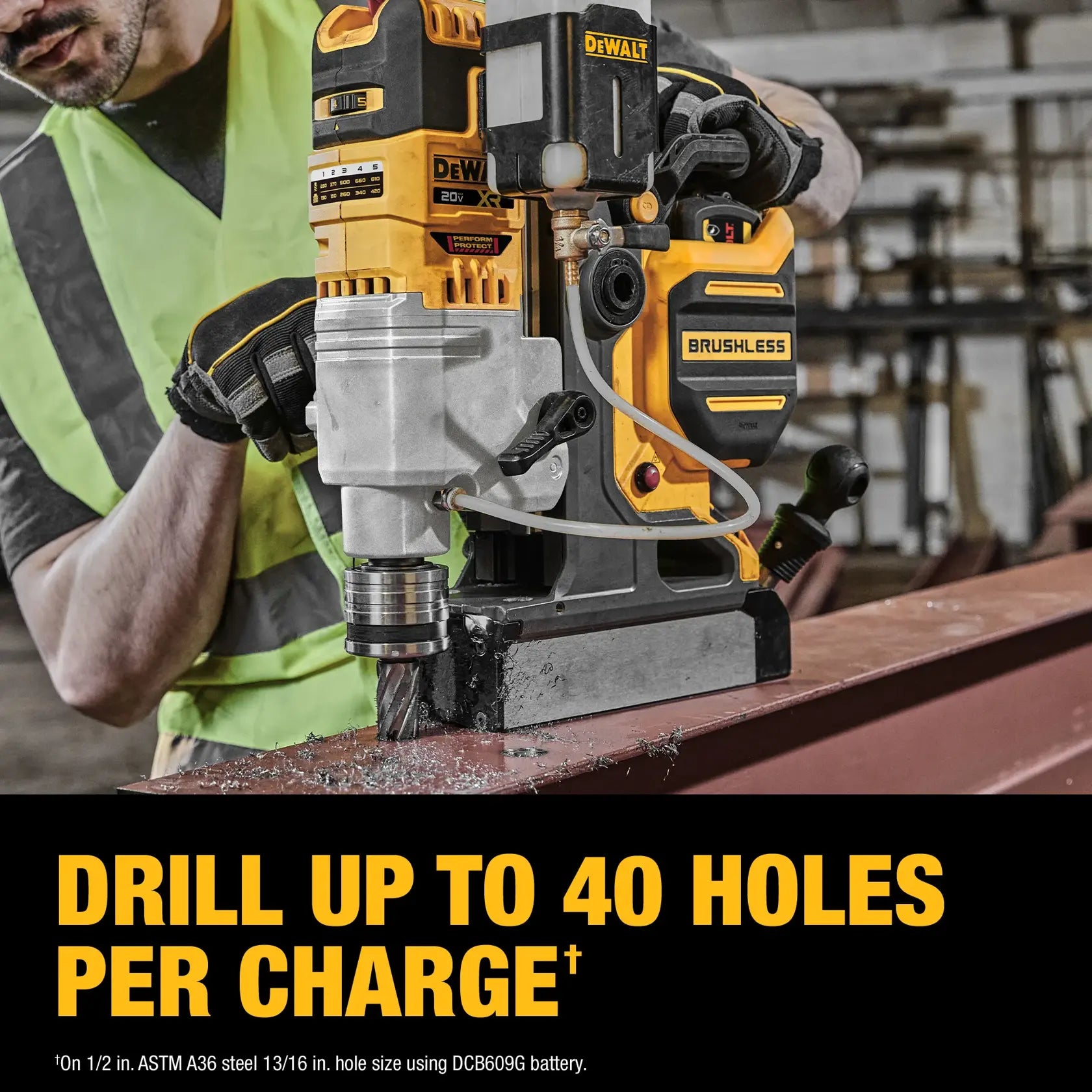 DeWalt DCD1624GX2 20V MAX XR 2-in Cordless Brushless Magnetic Drill Press Kit - image 5