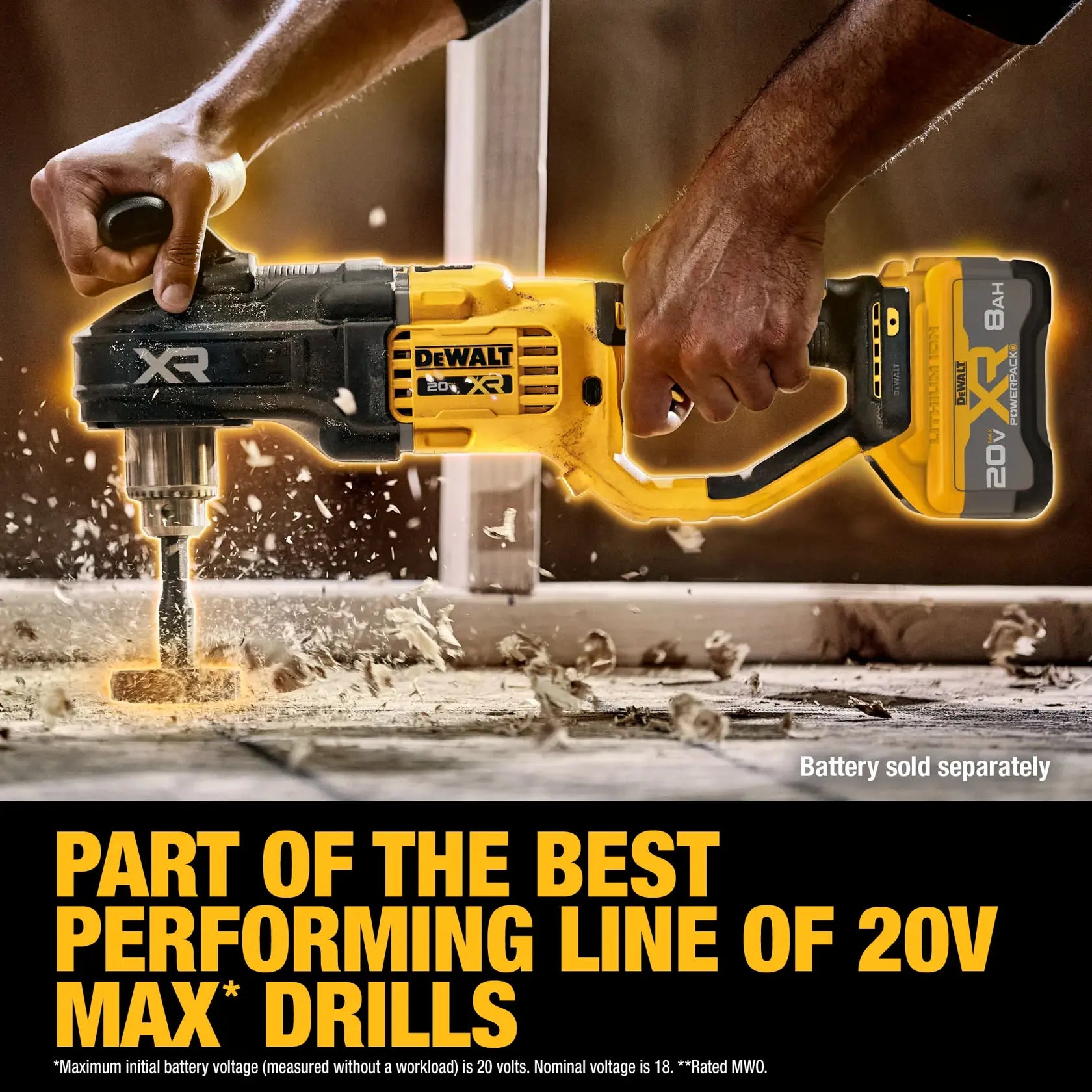 DeWalt DCD446B 20V MAX XR Brushless Cordless 1/2 in. Compact Stud & Joist Drill (Tool Only) - image 5