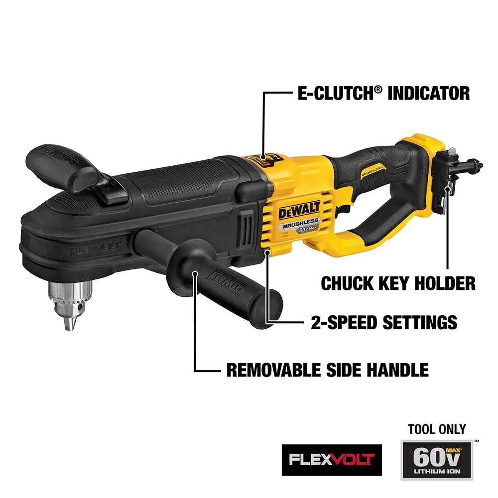 DeWalt DCD470B 60V MAX In-Line Stud and Joist Drill With E-CLUTCH System (Tool Only) - image 3