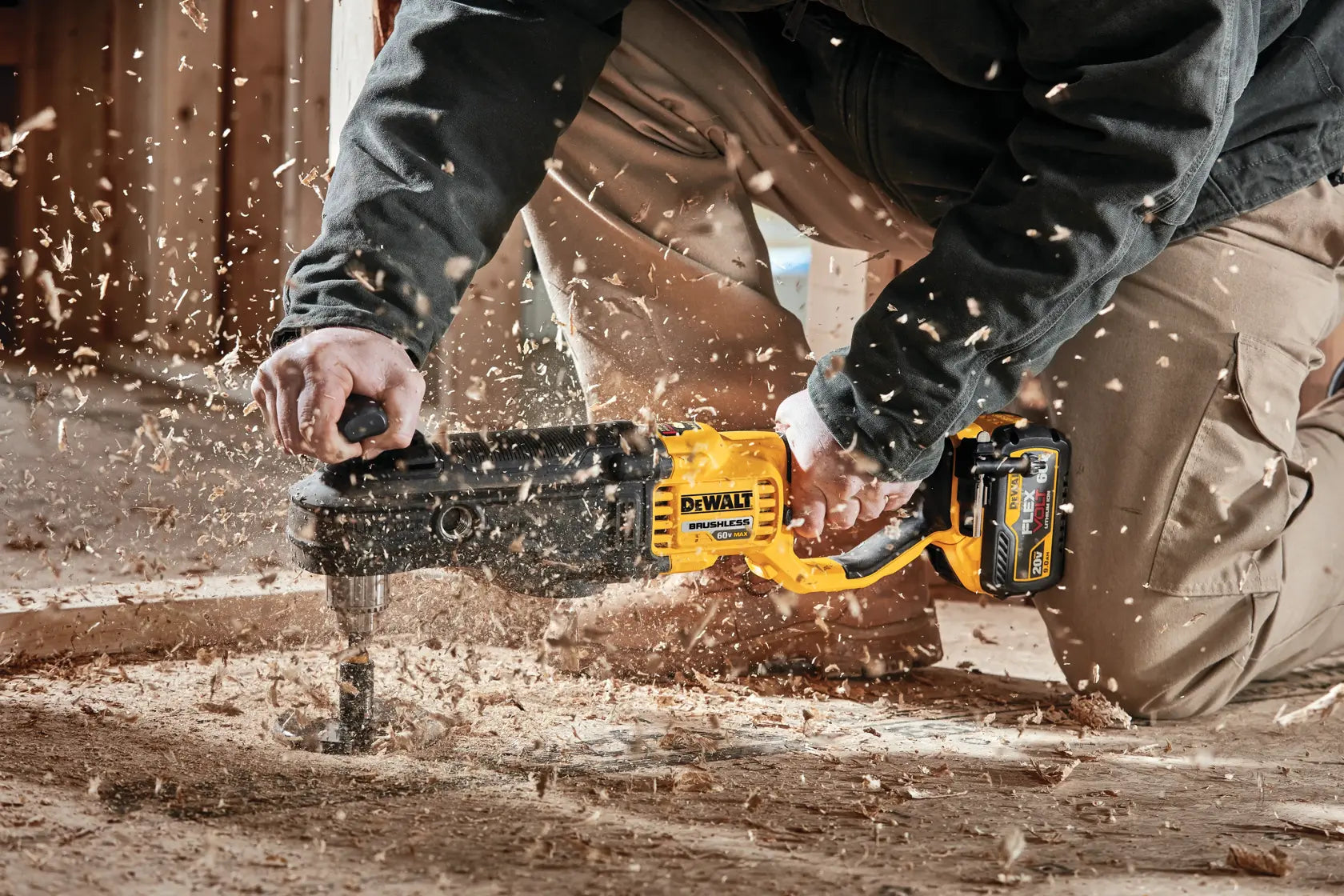 DeWalt DCD470X1 60V MAX In-Line Stud and Joist Drill With E-CLUTCH System Kit - image 8