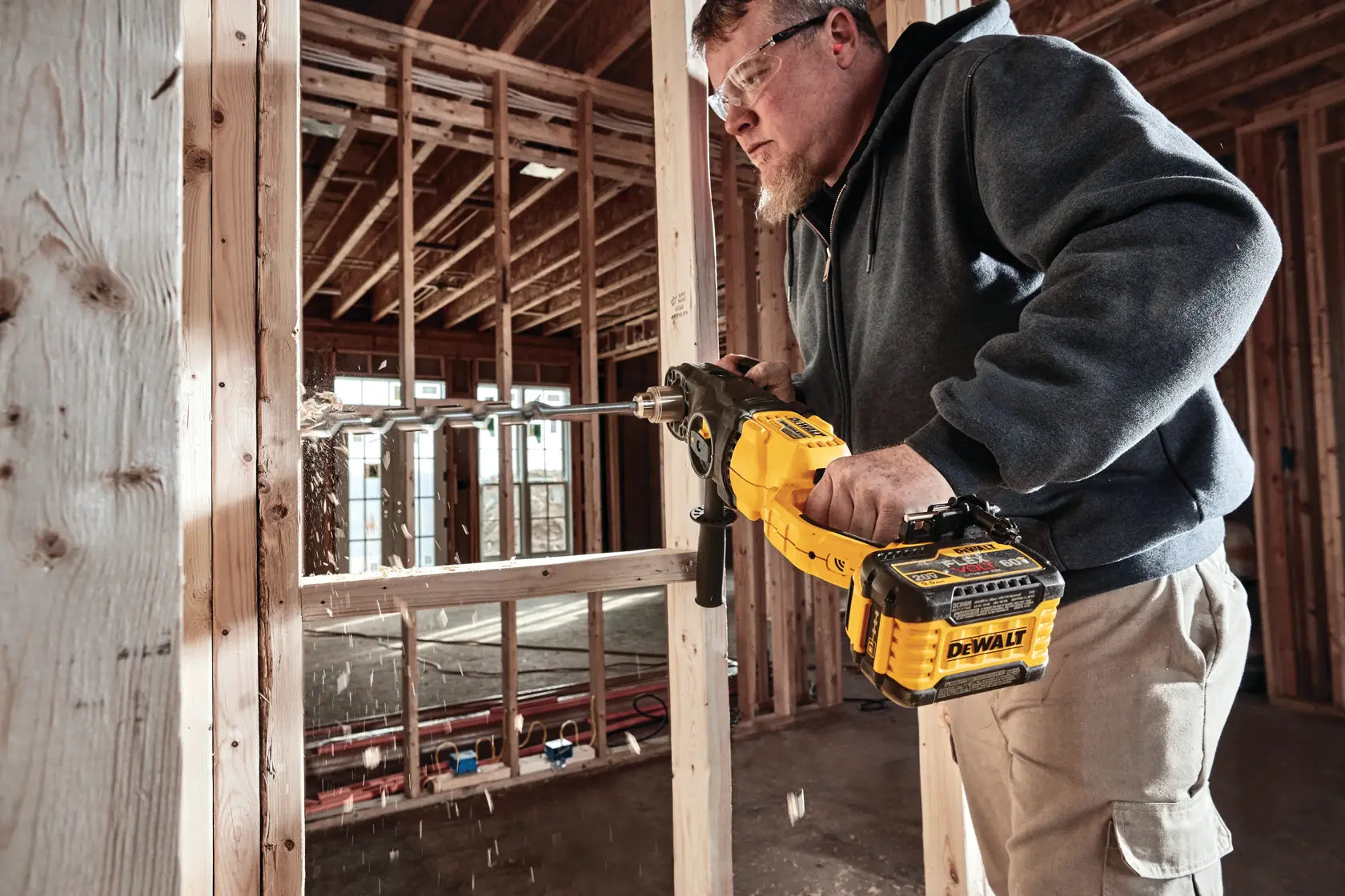 DeWalt DCD470X1 60V MAX In-Line Stud and Joist Drill With E-CLUTCH System Kit - image 10