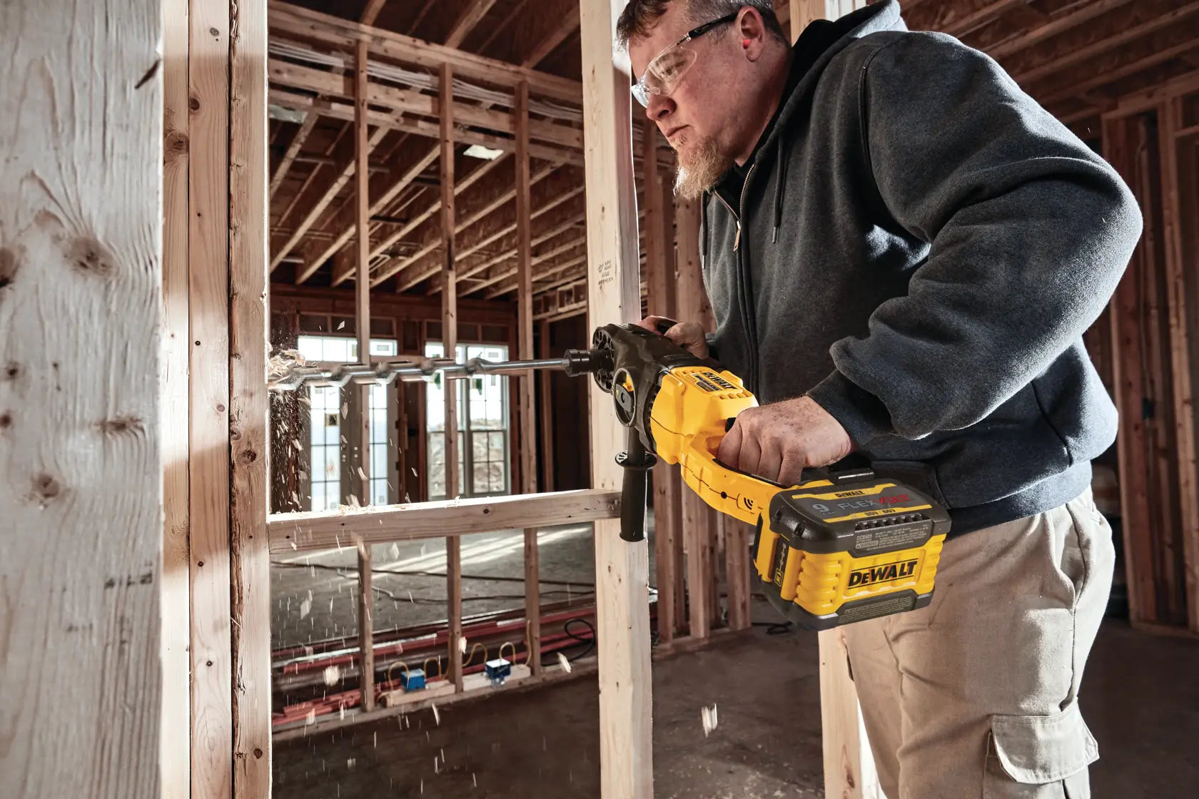 DeWalt DCD471X1 60V MAX Brushless Cordless Quick-Change Stud and Joist Drill With E-CLUTCH System Kit - image 6