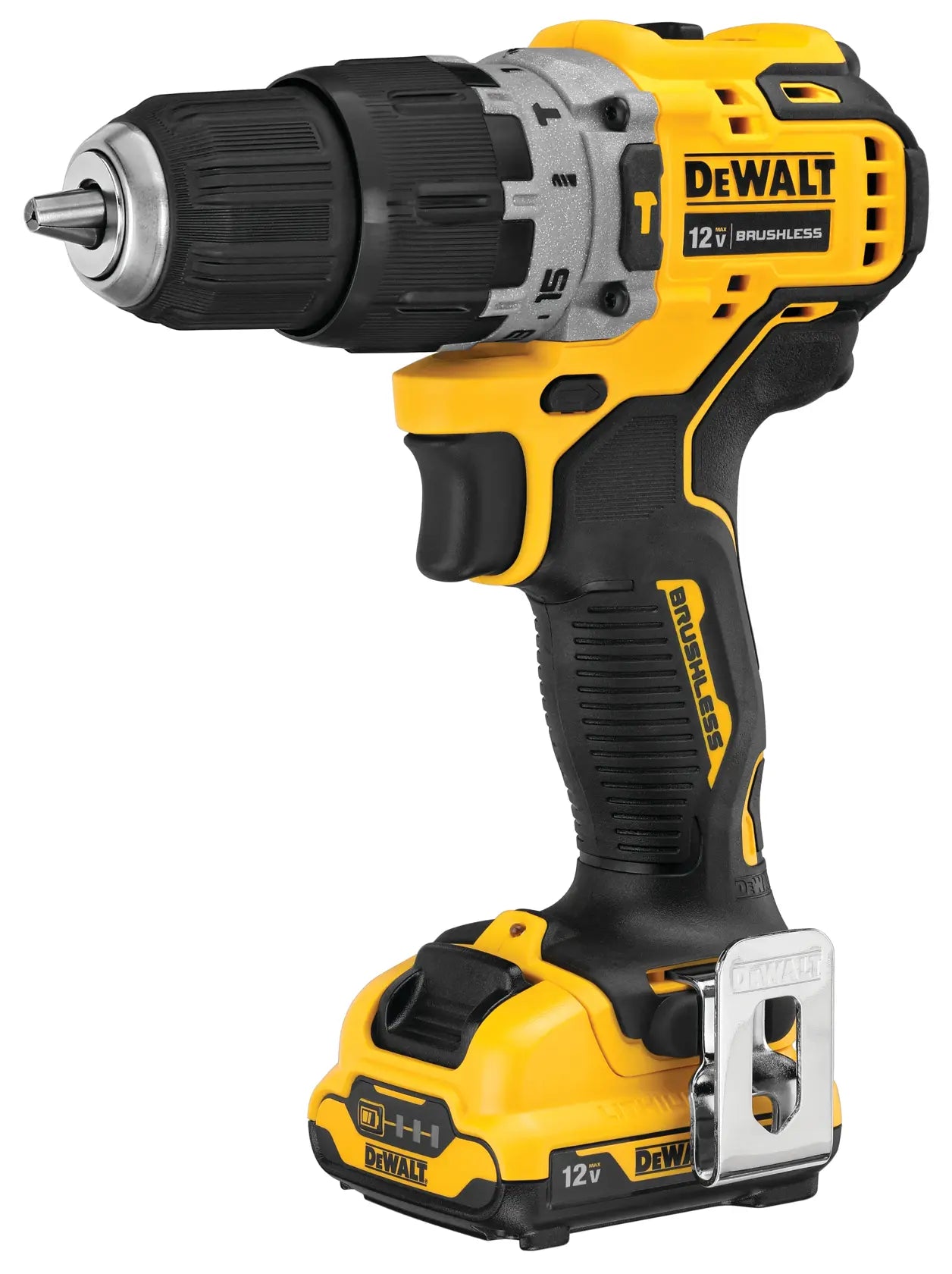 DeWalt DCD706F2 12V MAX Brushless Cordless 3/8-in Hammer Drill Kit - image 2