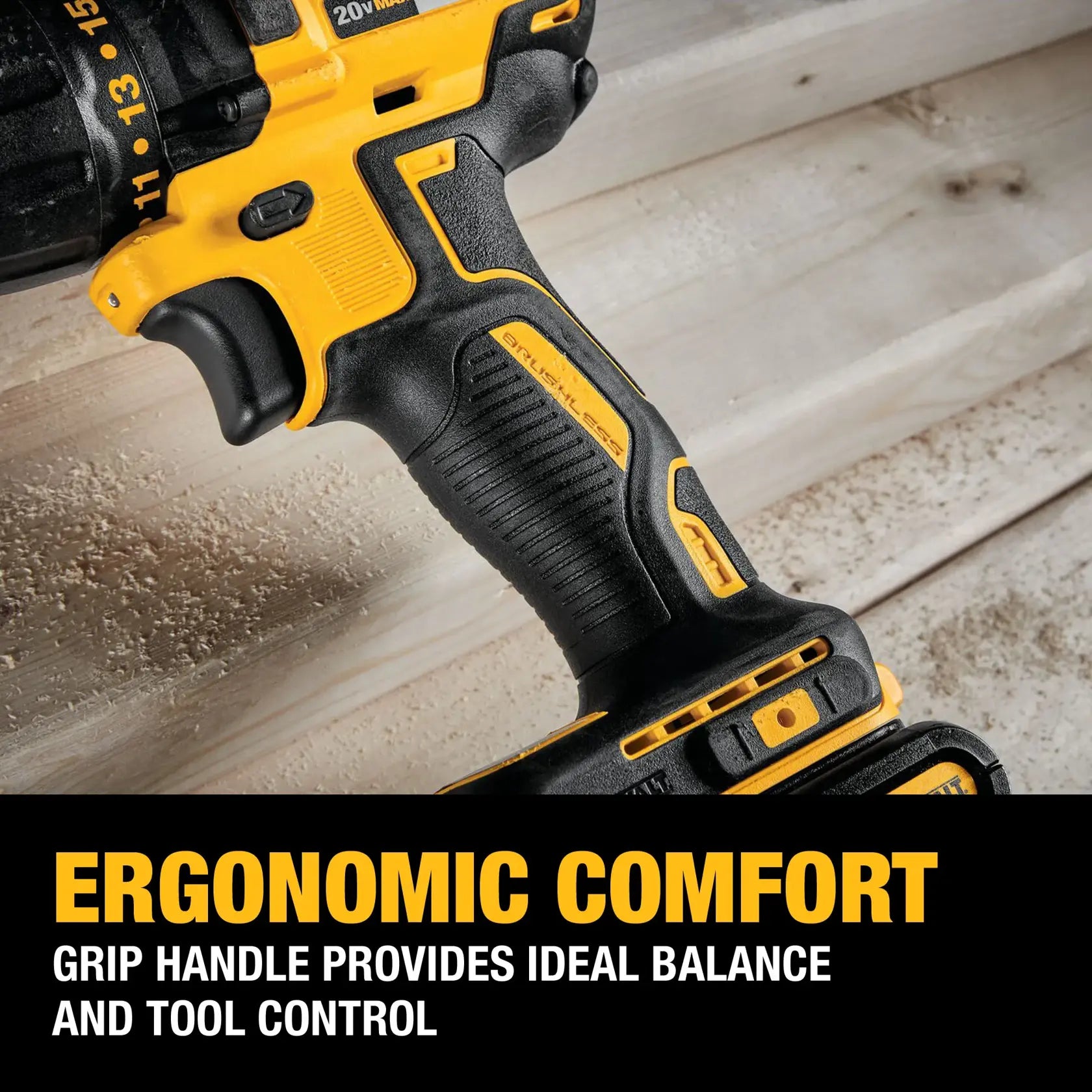 DeWalt DCD777D1 20V MAX Compact Brushless Drill/Driver Kit - image 4