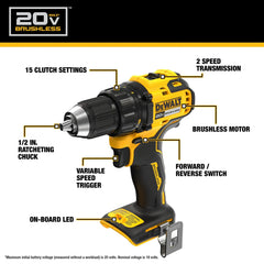 DeWalt DCD793B 20V MAX Brushless Cordless 1/2-in Drill/Driver (Tool Only) - image 4